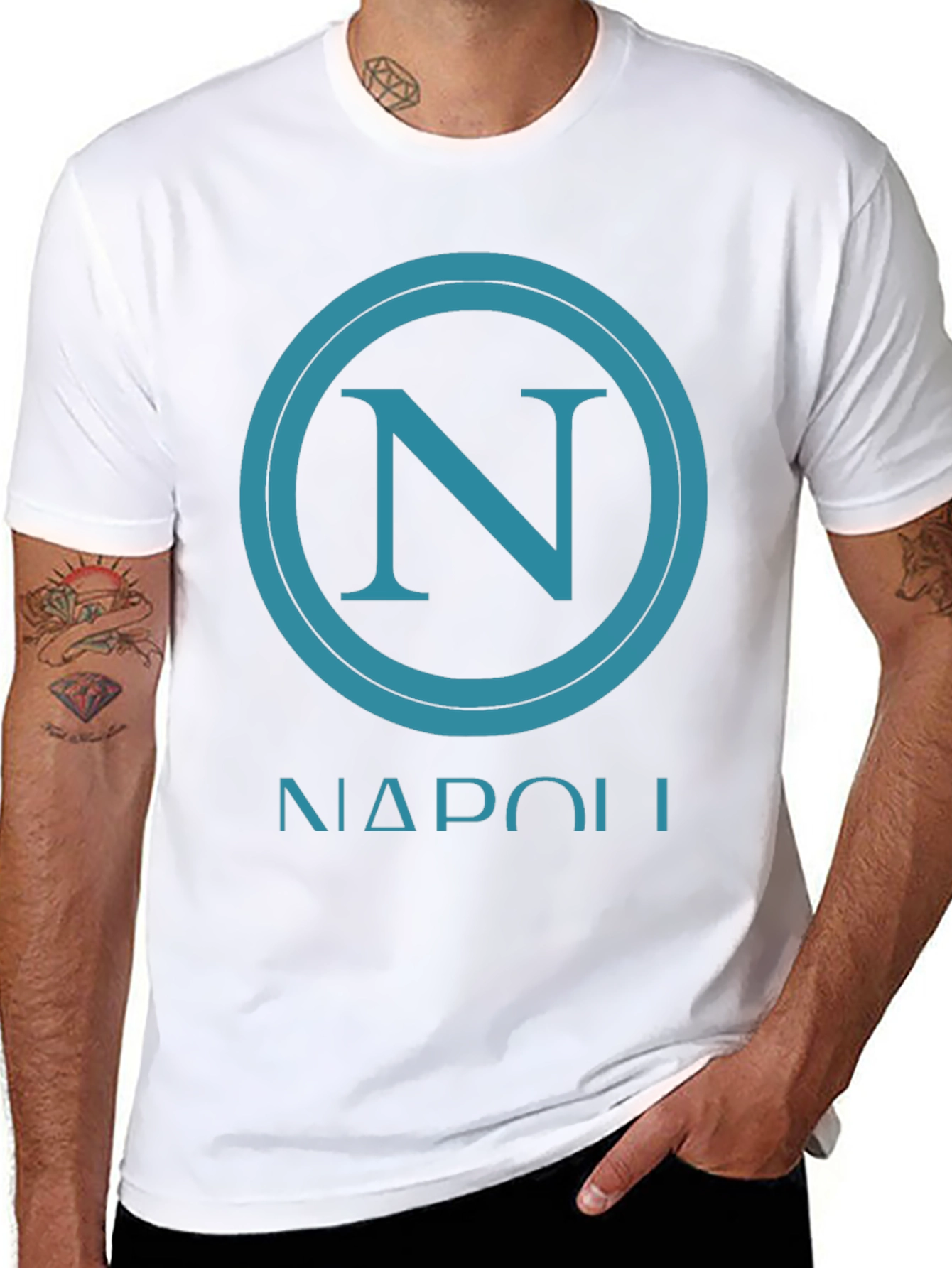 Napoli Graphic Tee - Casual Black T-Shirt