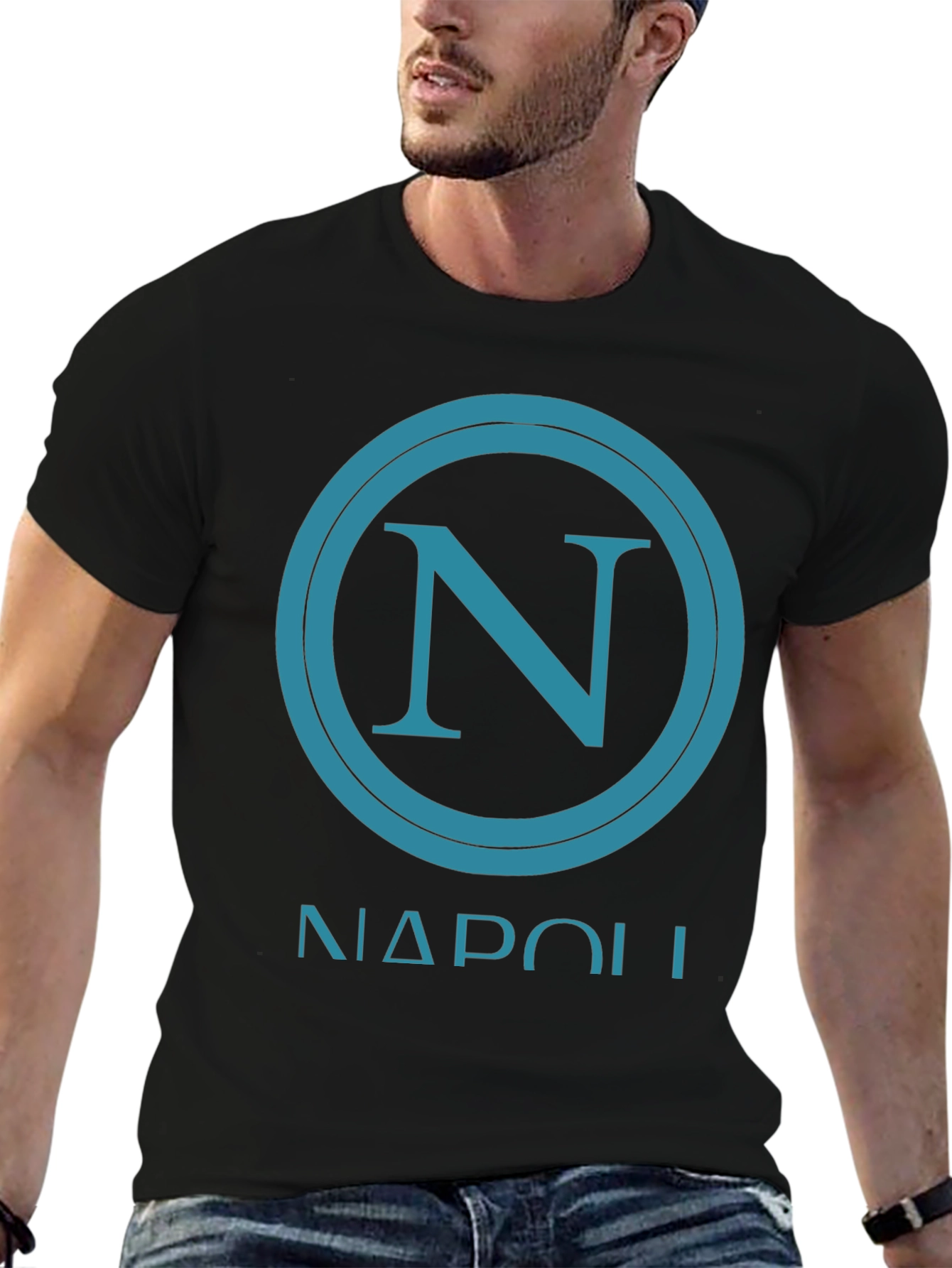 Napoli Graphic Tee - Casual Black T-Shirt