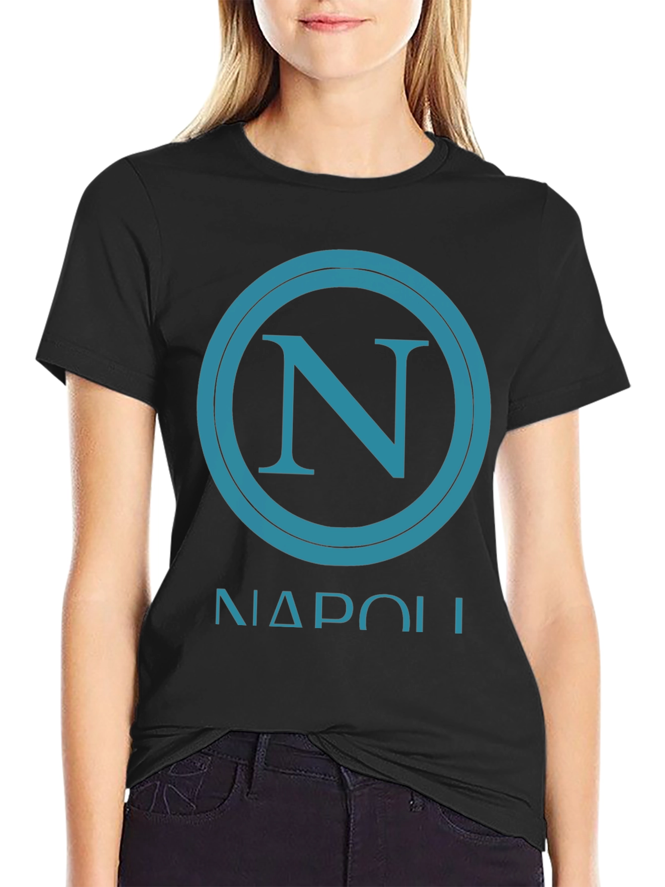 Napoli Graphic Tee - Casual Black T-Shirt