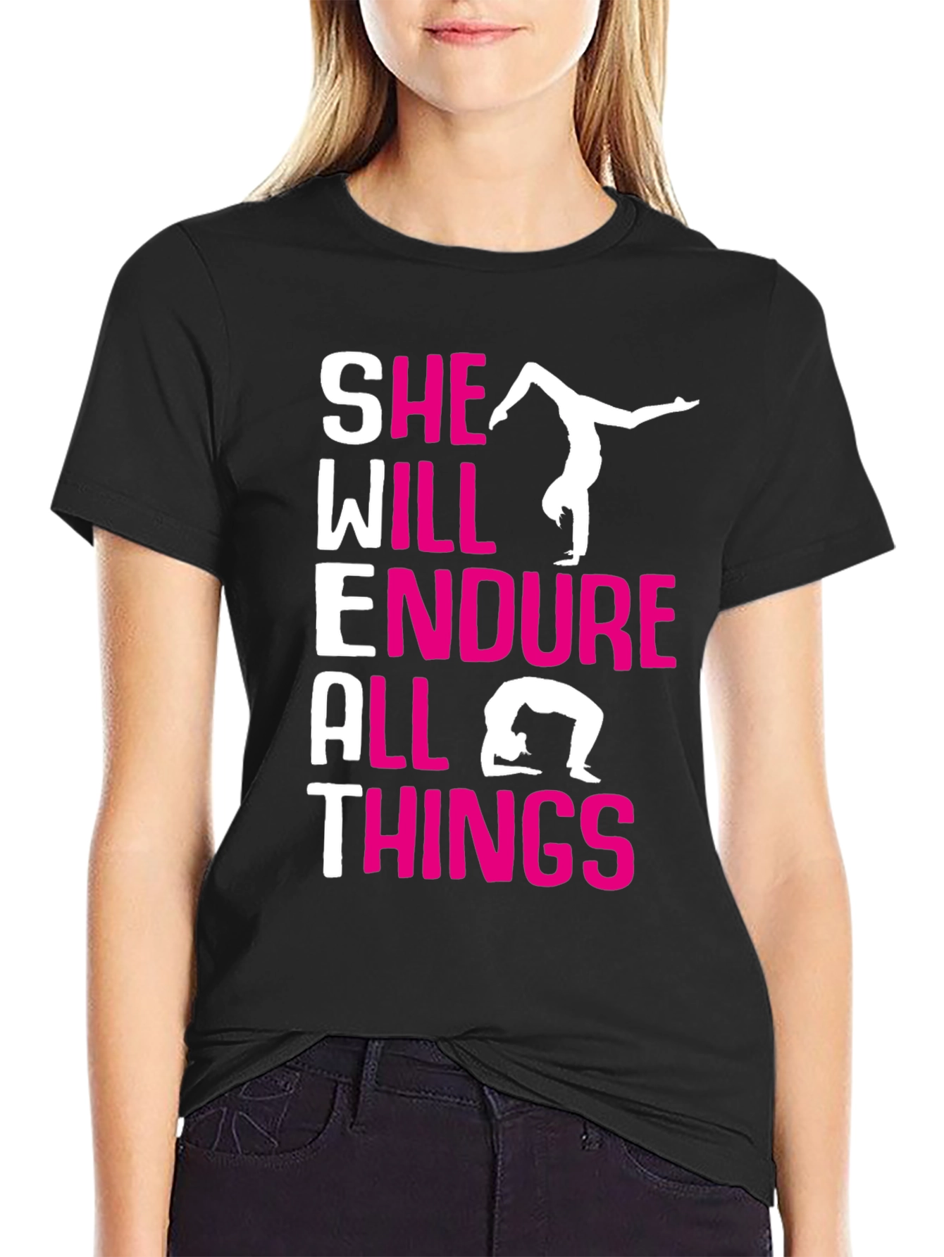 She Will Endure All Things Gymnastics T-Shirt