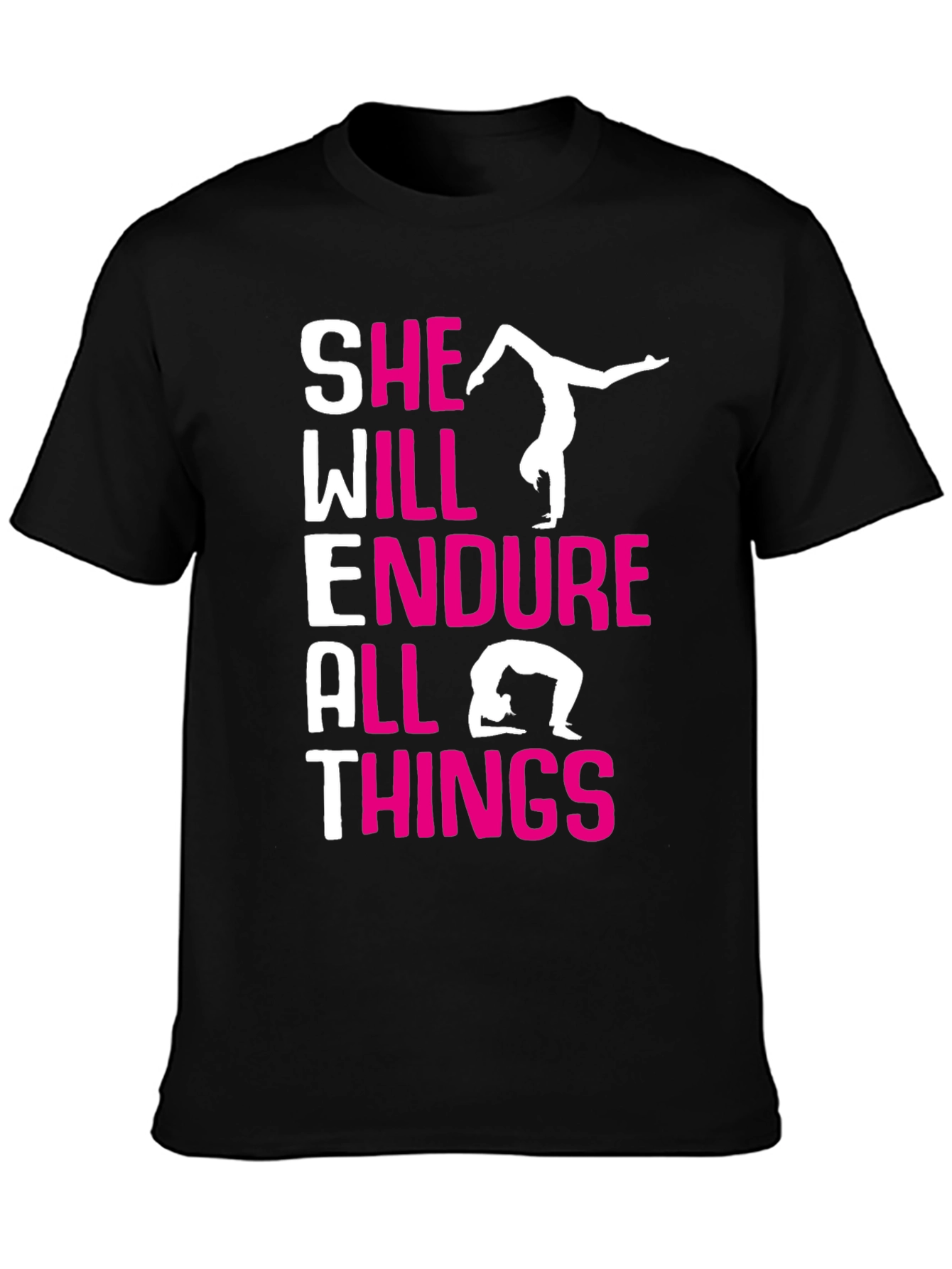 She Will Endure All Things Gymnastics T-Shirt
