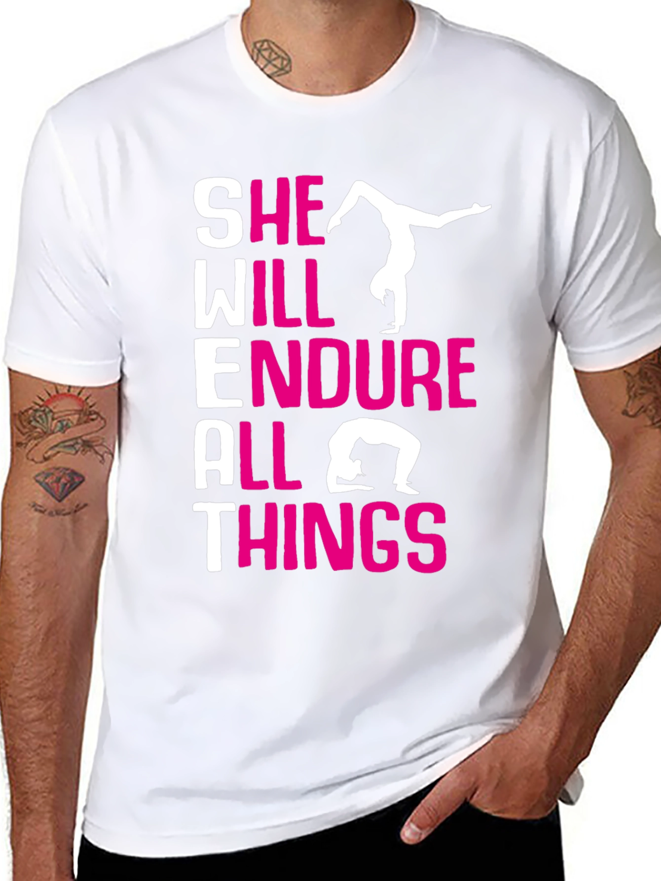 She Will Endure All Things Gymnastics T-Shirt