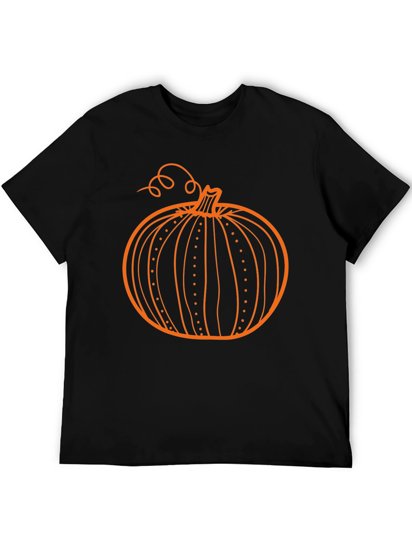 Pumpkin Graphic Black T-Shirt
