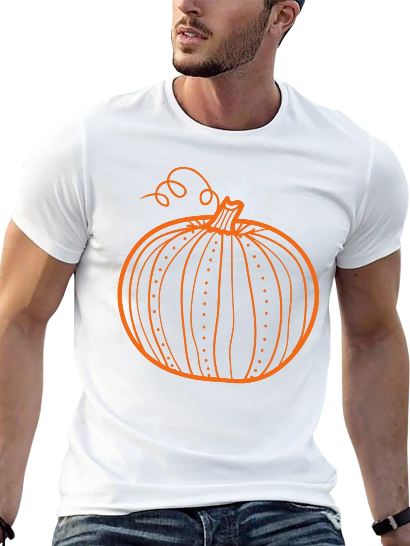 Pumpkin Graphic Black T-Shirt
