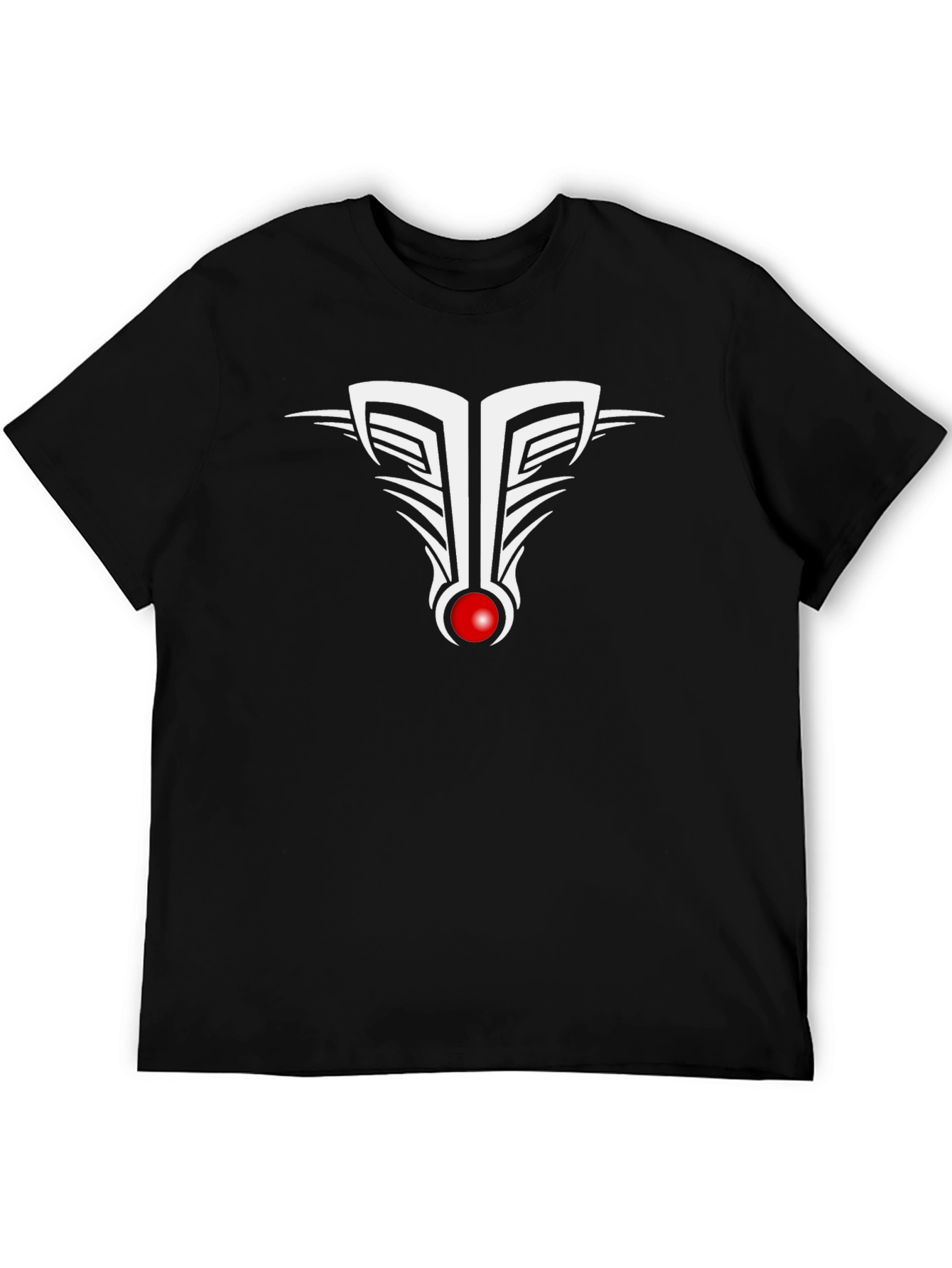 Tribal Design Black T-Shirt