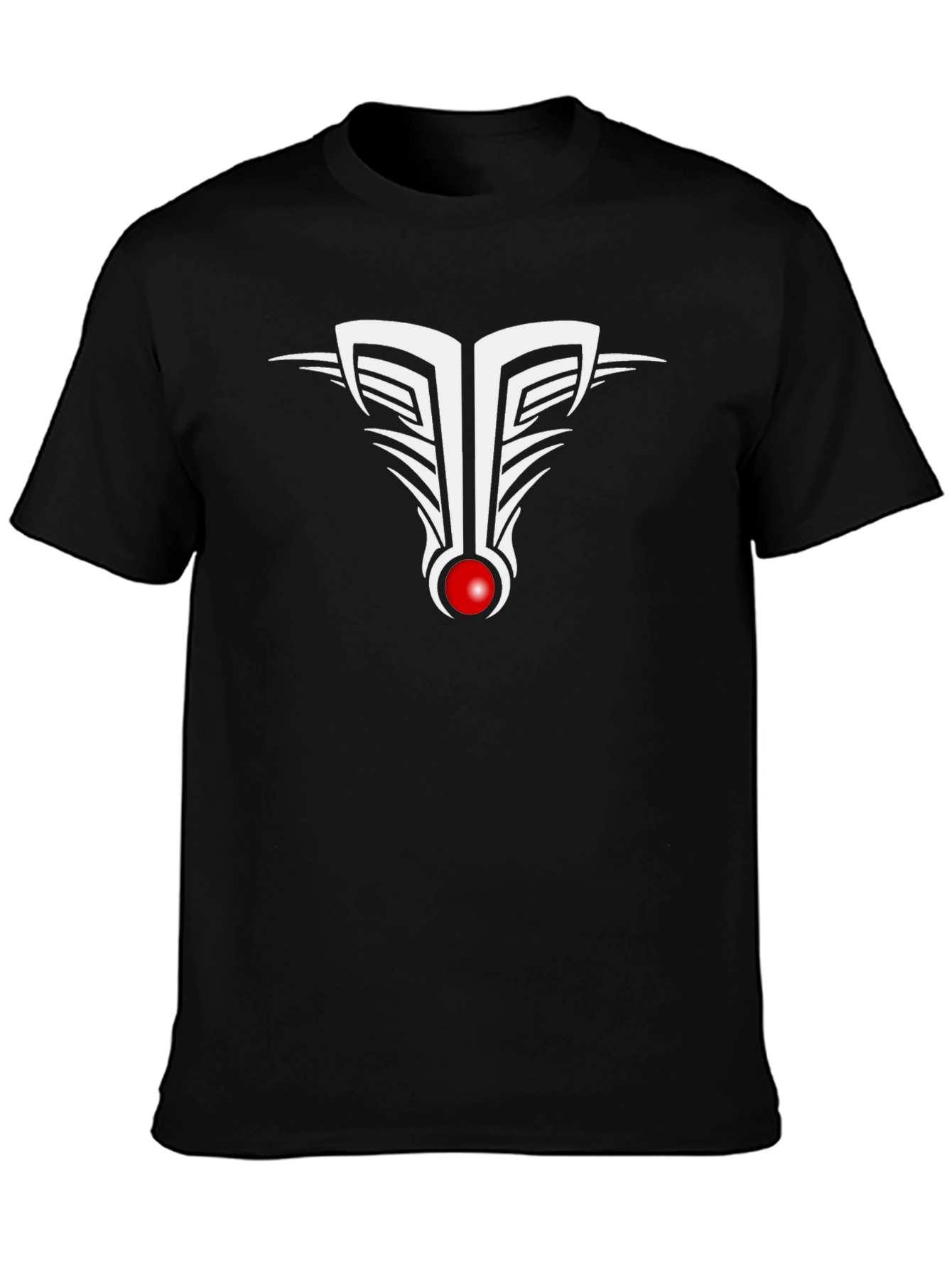 Tribal Design Black T-Shirt