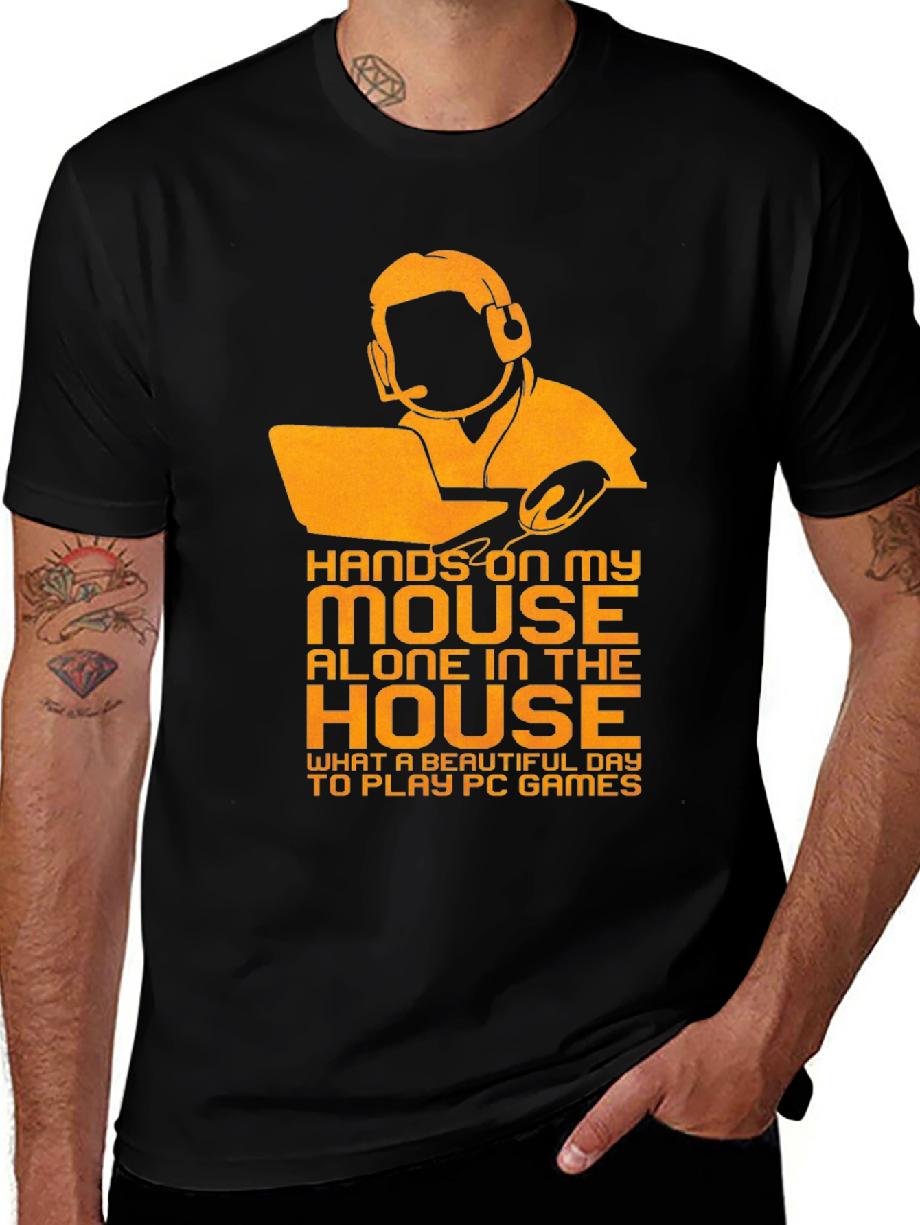 Gamer Graphic Tee - Hands on My Mouse