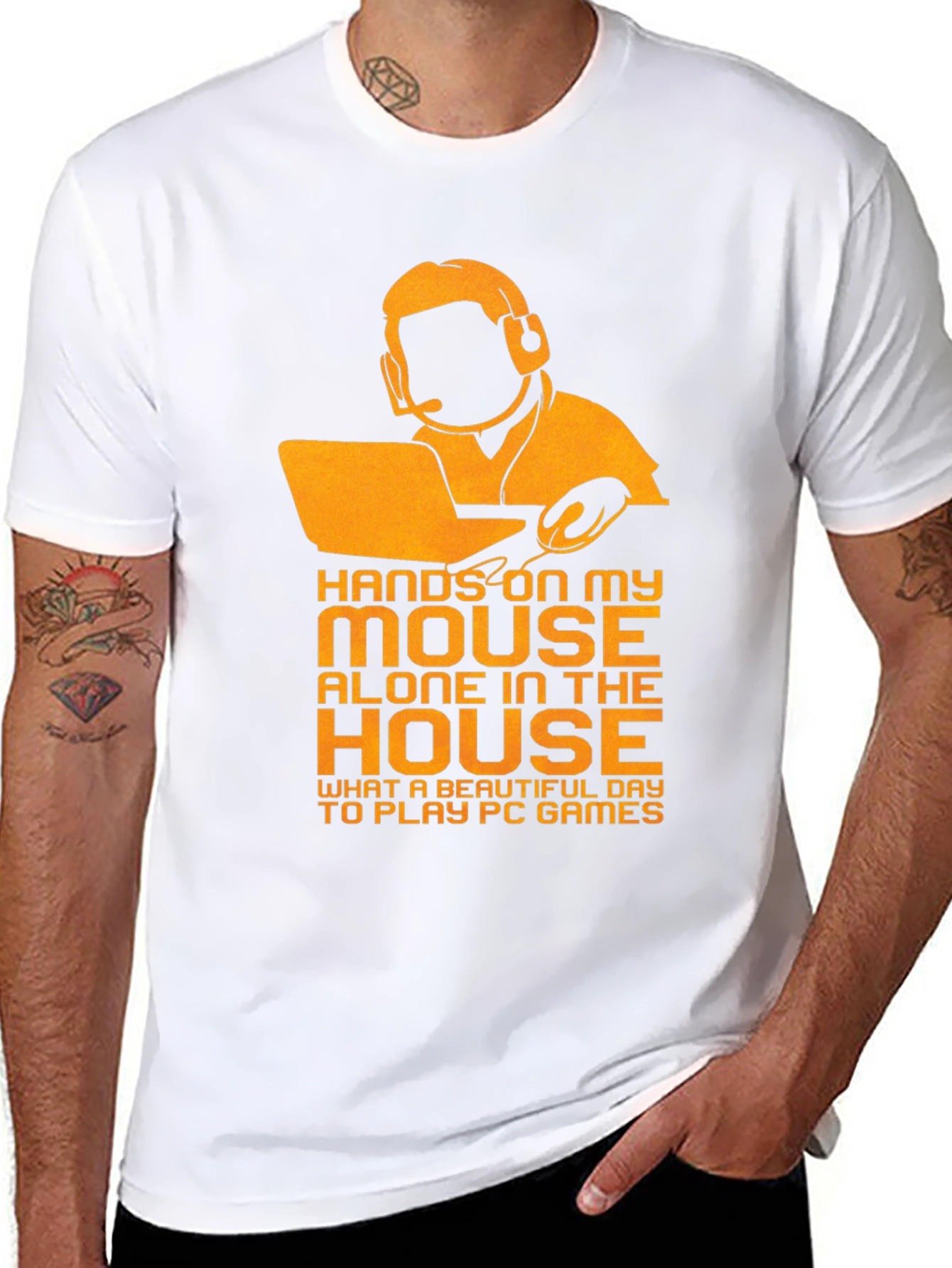 Gamer Graphic Tee - Hands on My Mouse