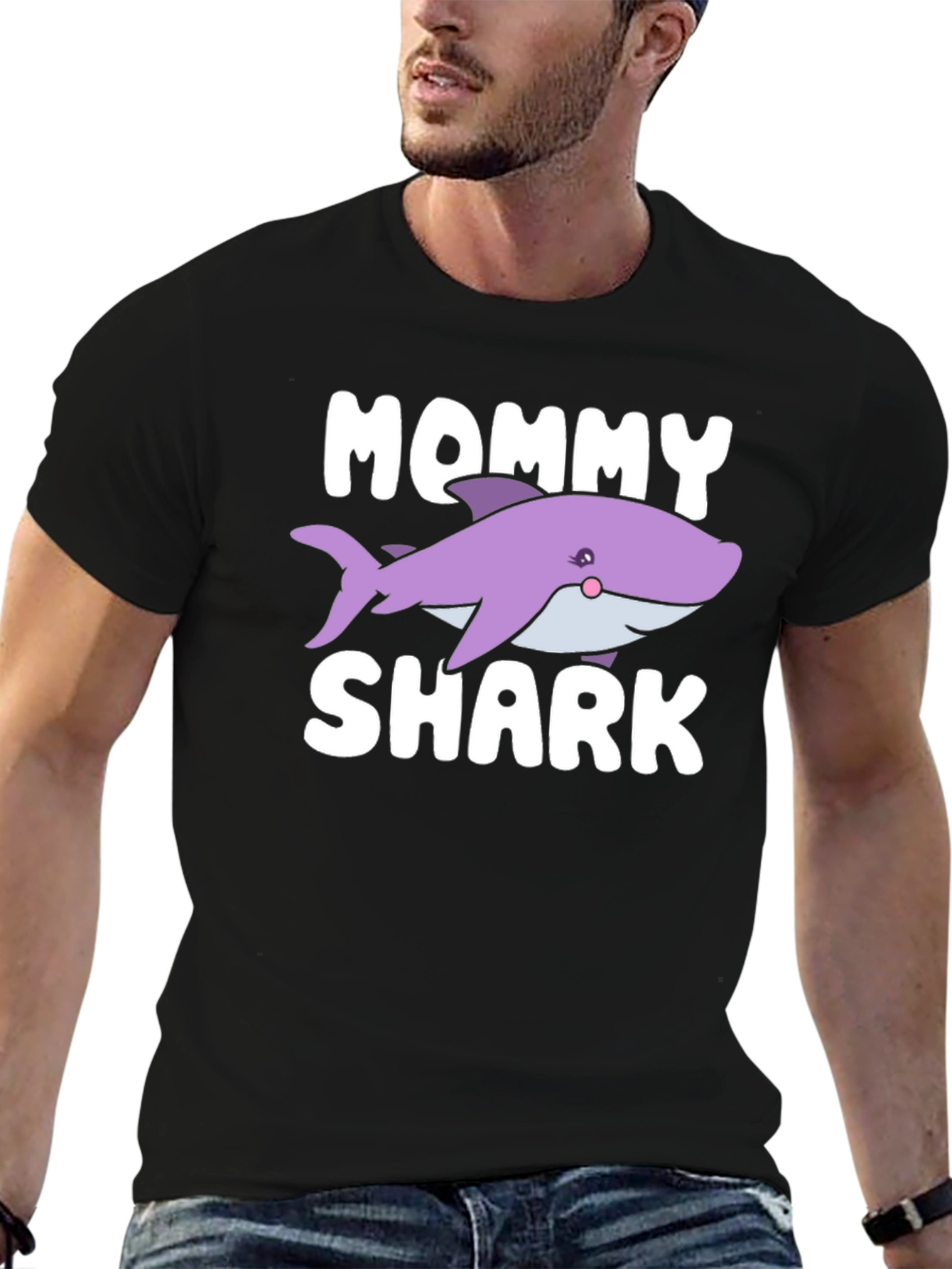Mommy Shark T-Shirt - Cute Cartoon Shark Design