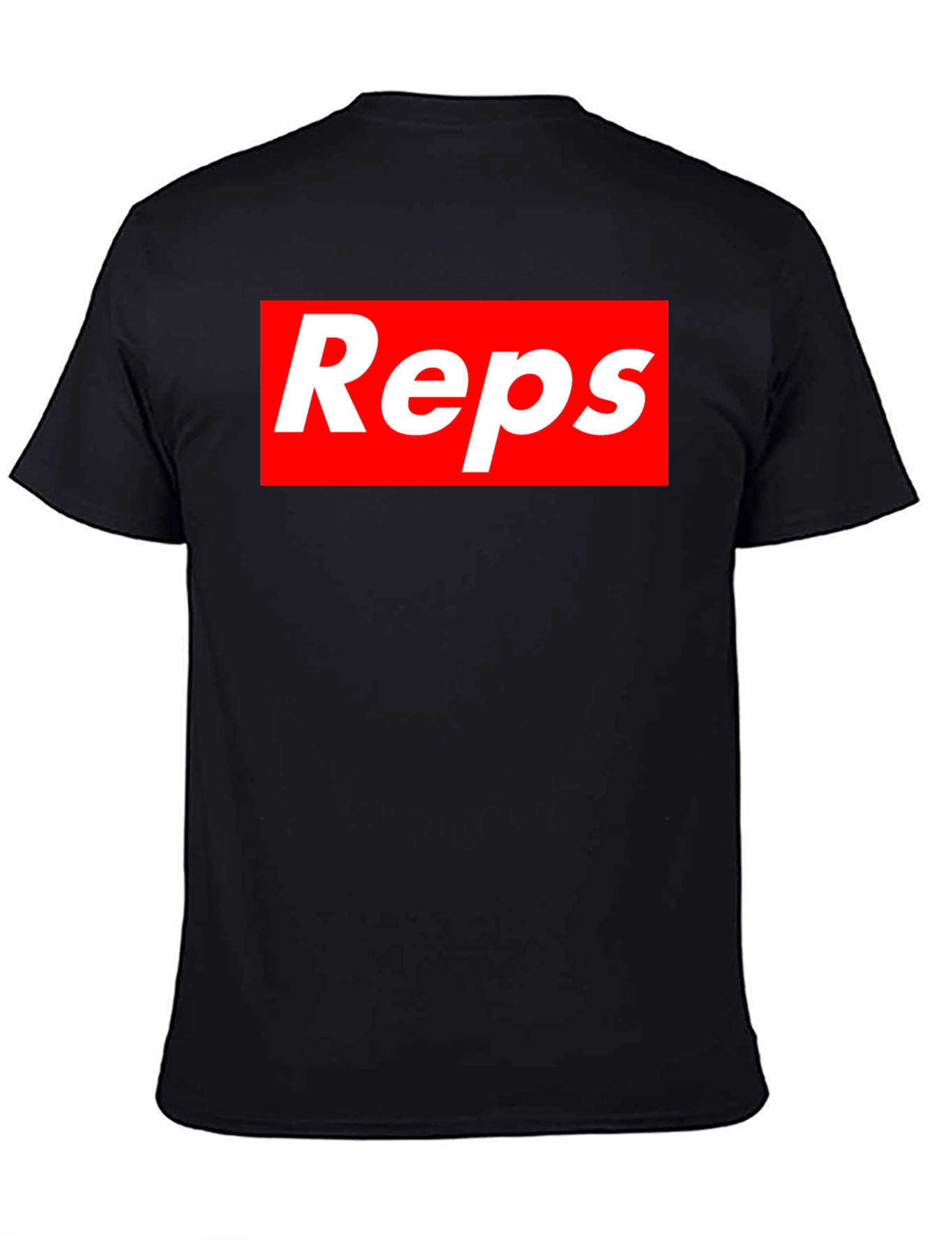 Reps Graphic Tee - Black Cotton Shirt