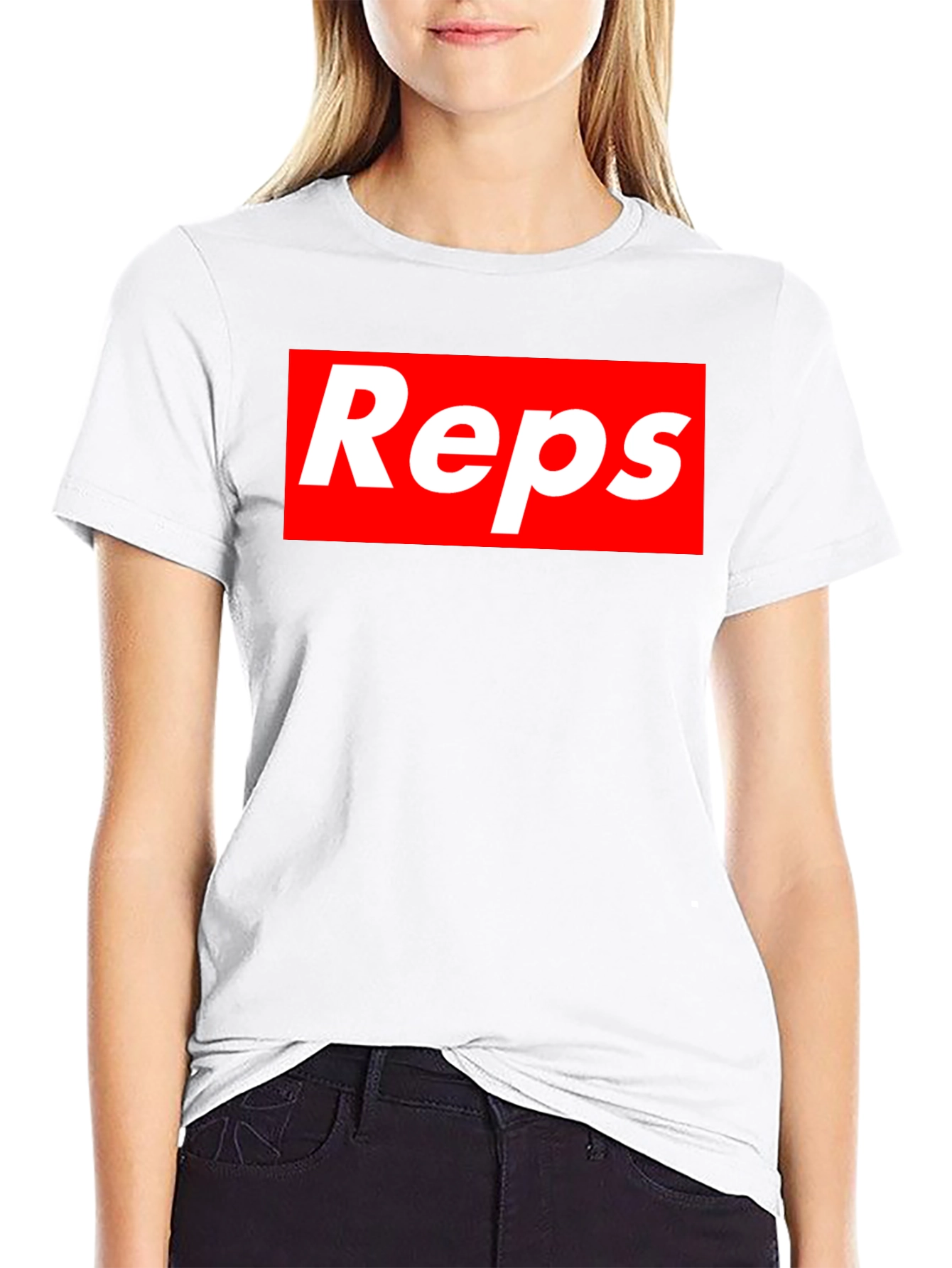 Reps Graphic Tee - Black Cotton Shirt