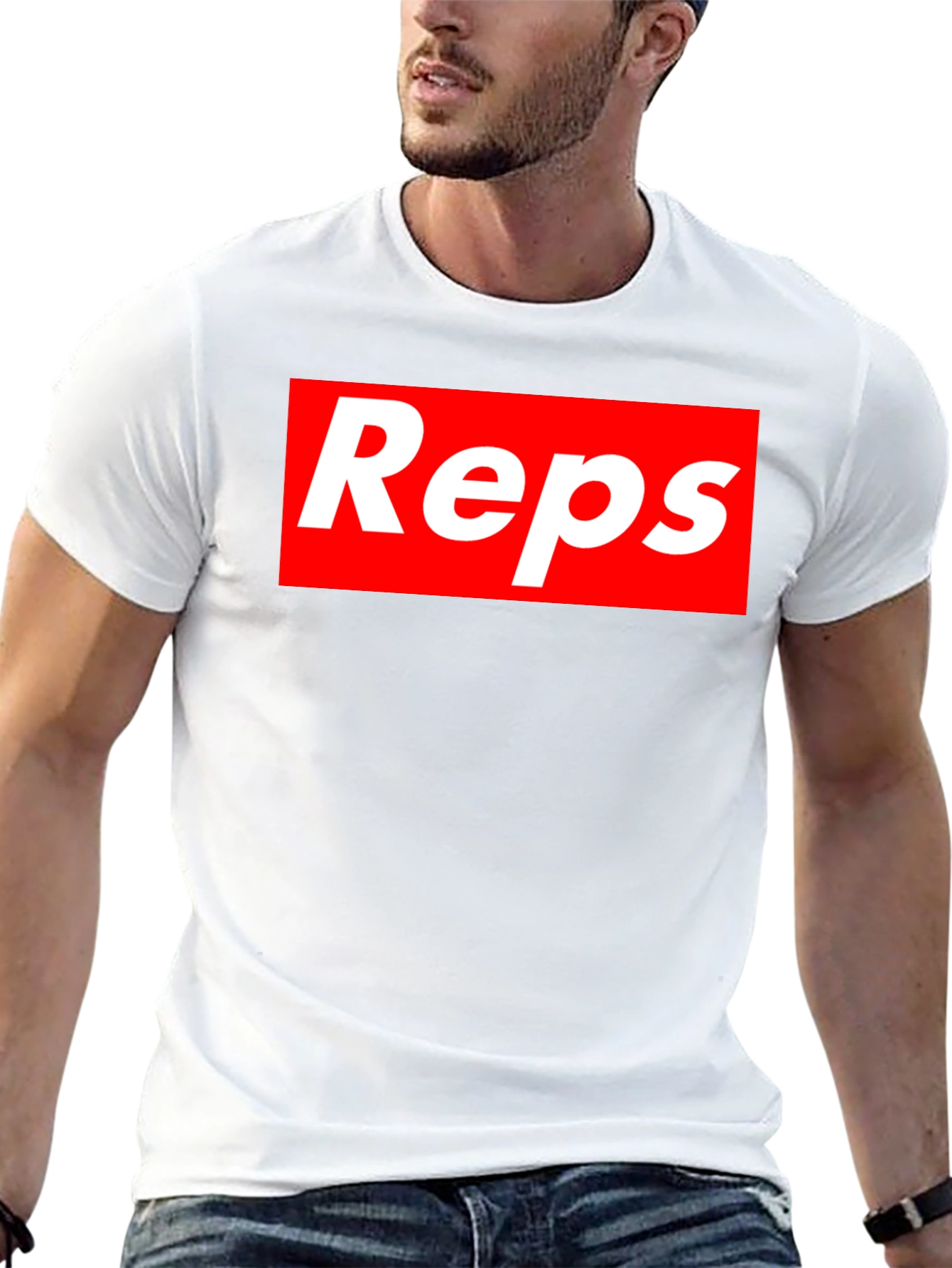 Reps Graphic Tee - Black Cotton Shirt