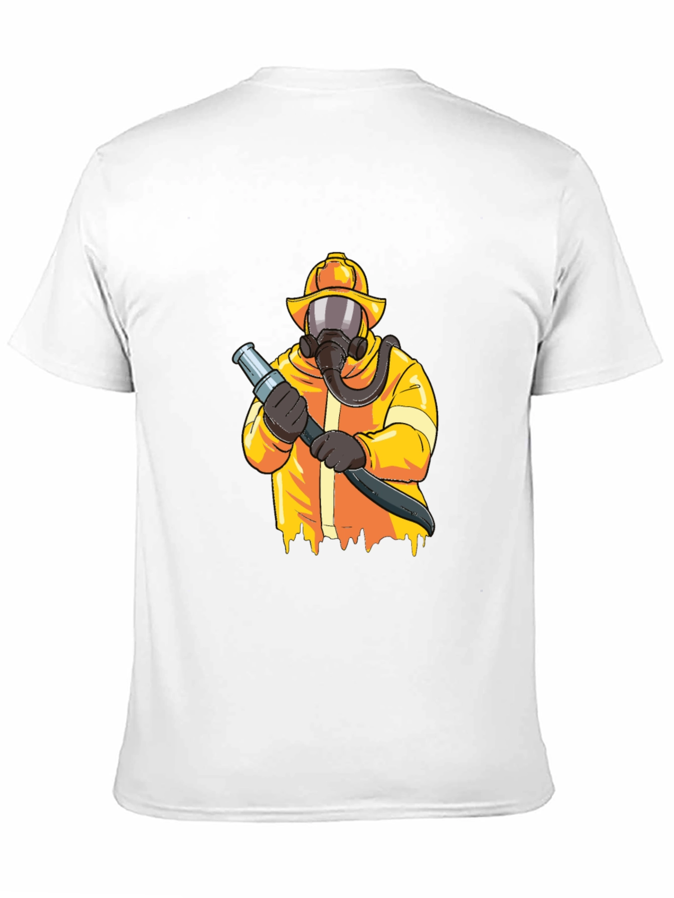 Firefighter Graphic Tee - Black Cotton Blend