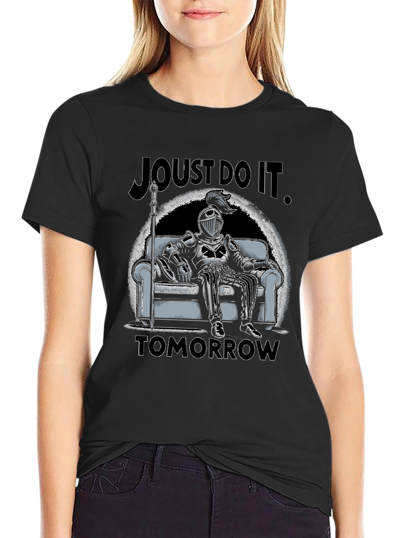 Joust Do It Tomorrow T-Shirt - Knight Design
