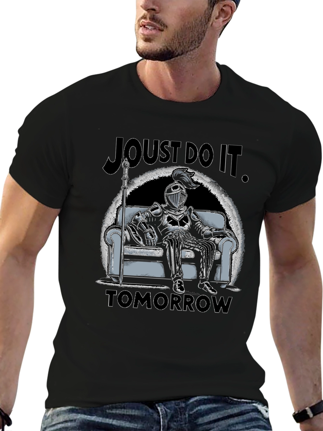 Joust Do It Tomorrow T-Shirt - Knight Design