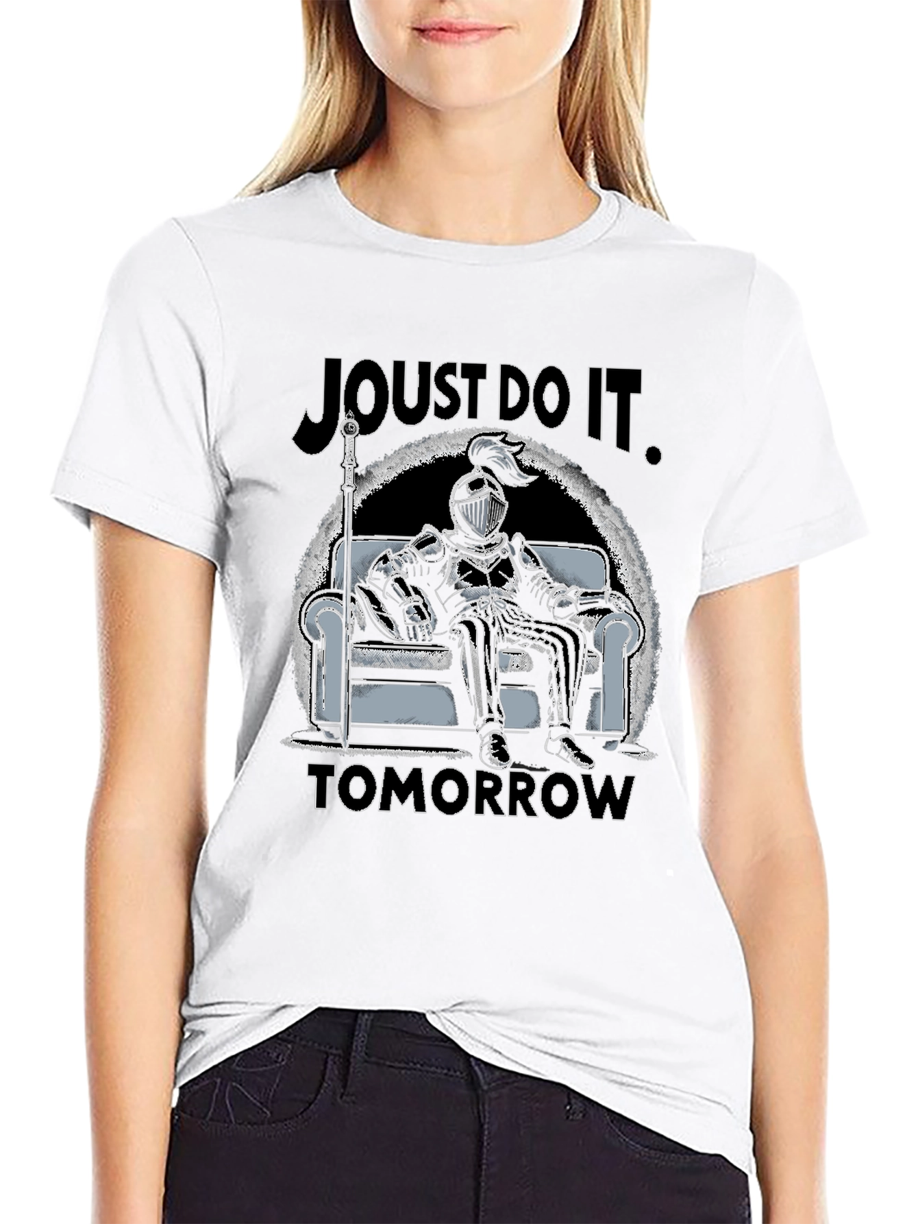 Joust Do It Tomorrow T-Shirt - Knight Design