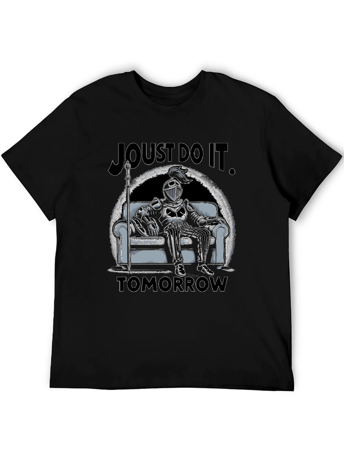 Joust Do It Tomorrow T-Shirt - Knight Design
