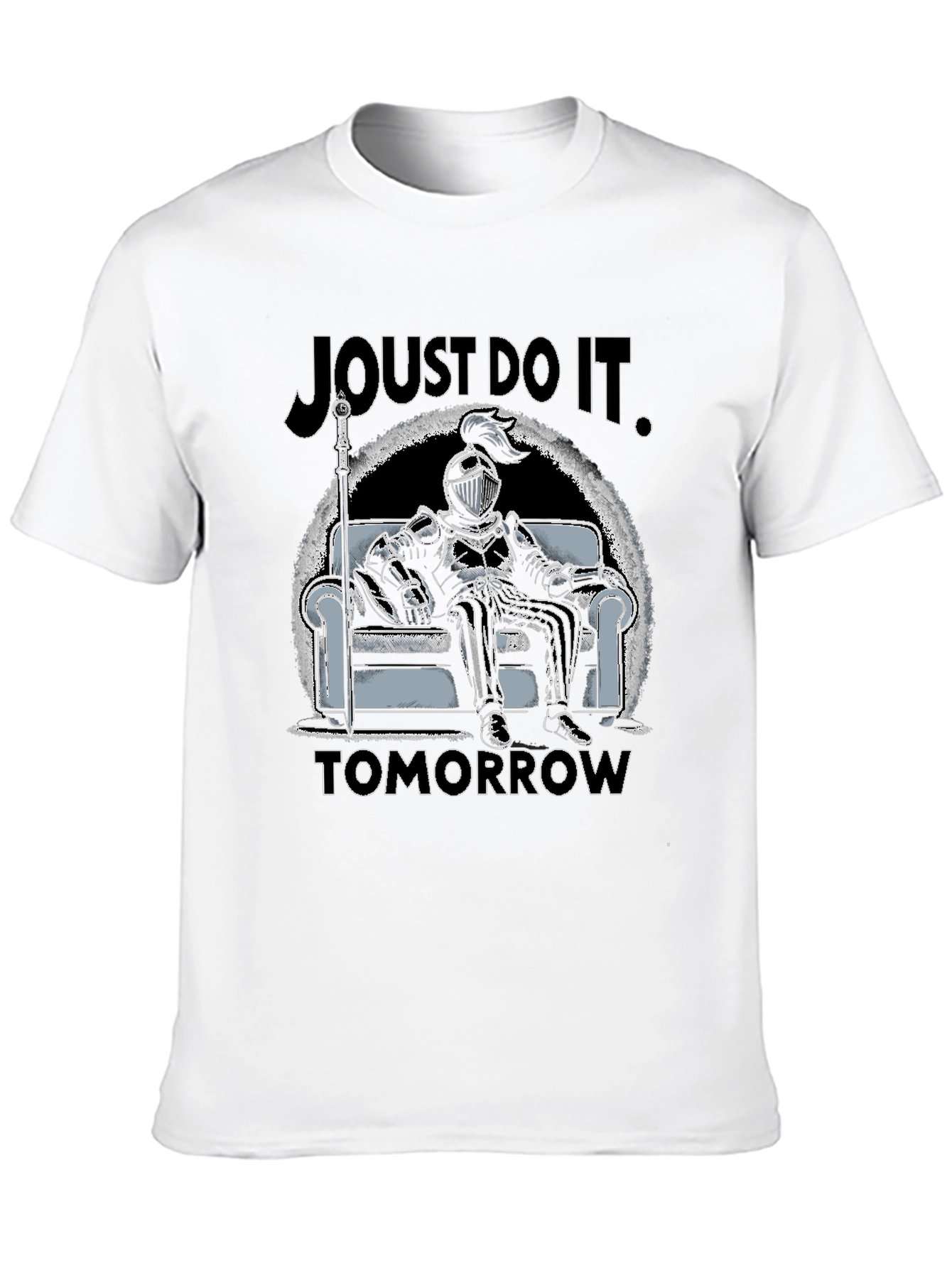 Joust Do It Tomorrow T-Shirt - Knight Design