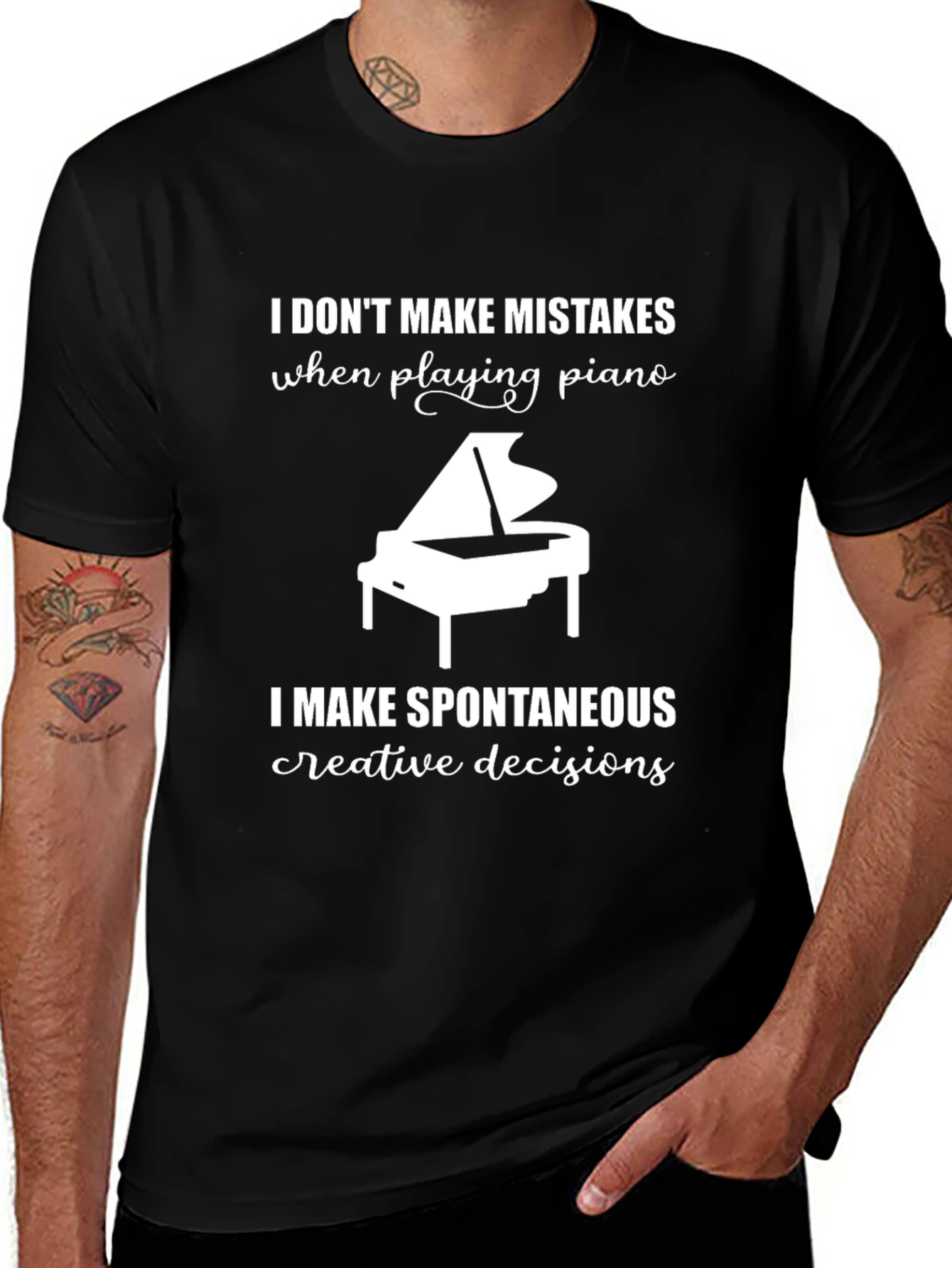 Piano Player T-Shirt: I Dont Make Mistakes