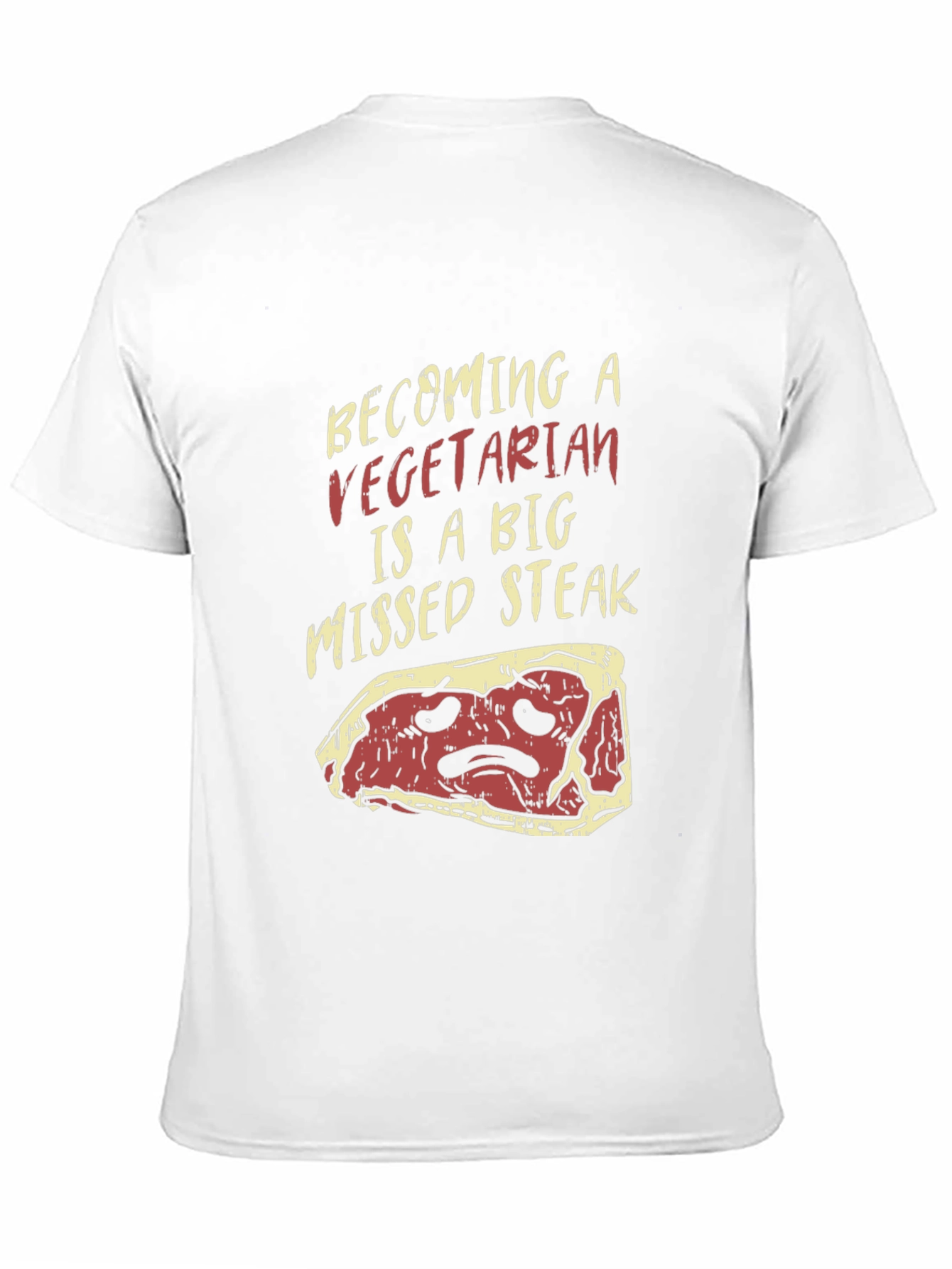 Vegetarian Missed Steak Graphic T-Shirt