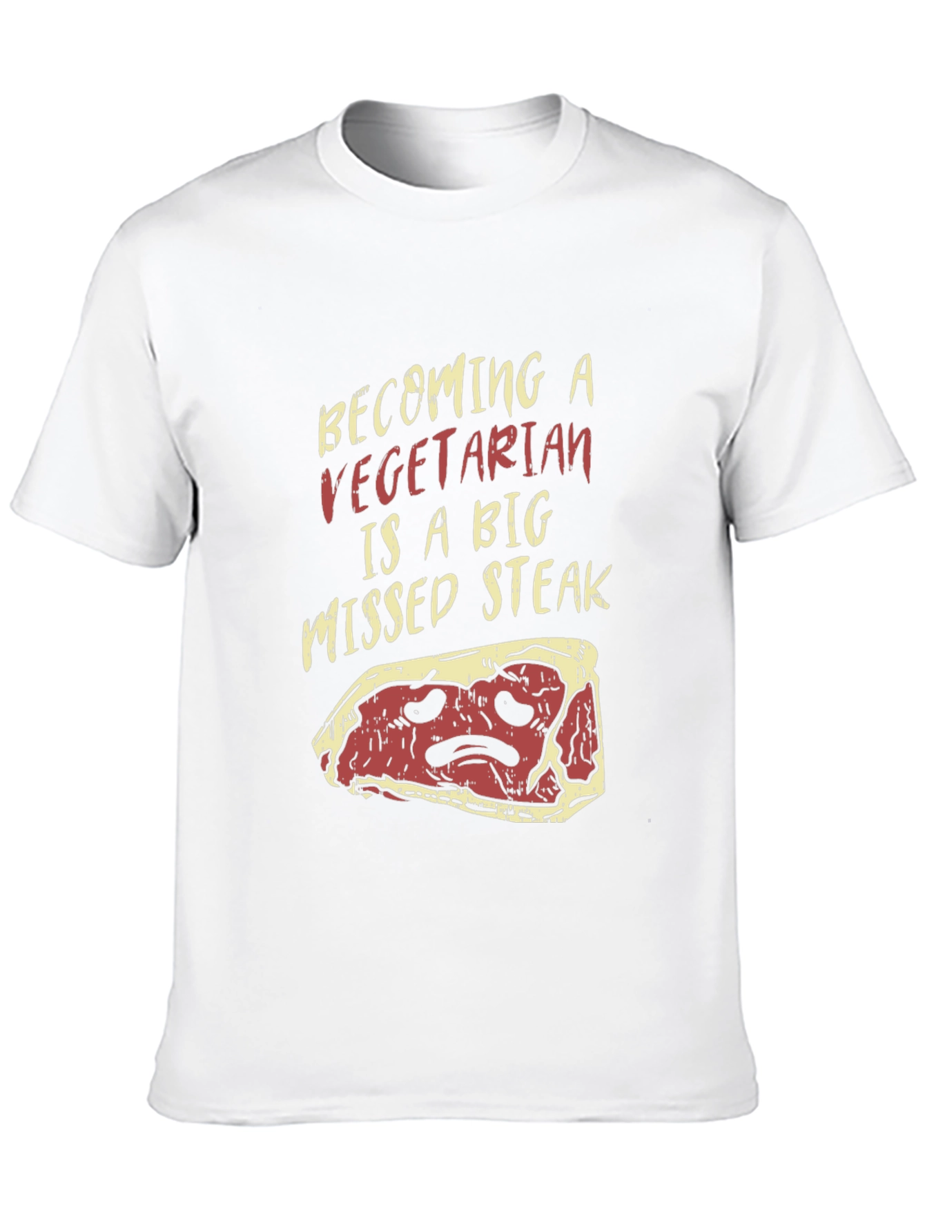 Vegetarian Missed Steak Graphic T-Shirt