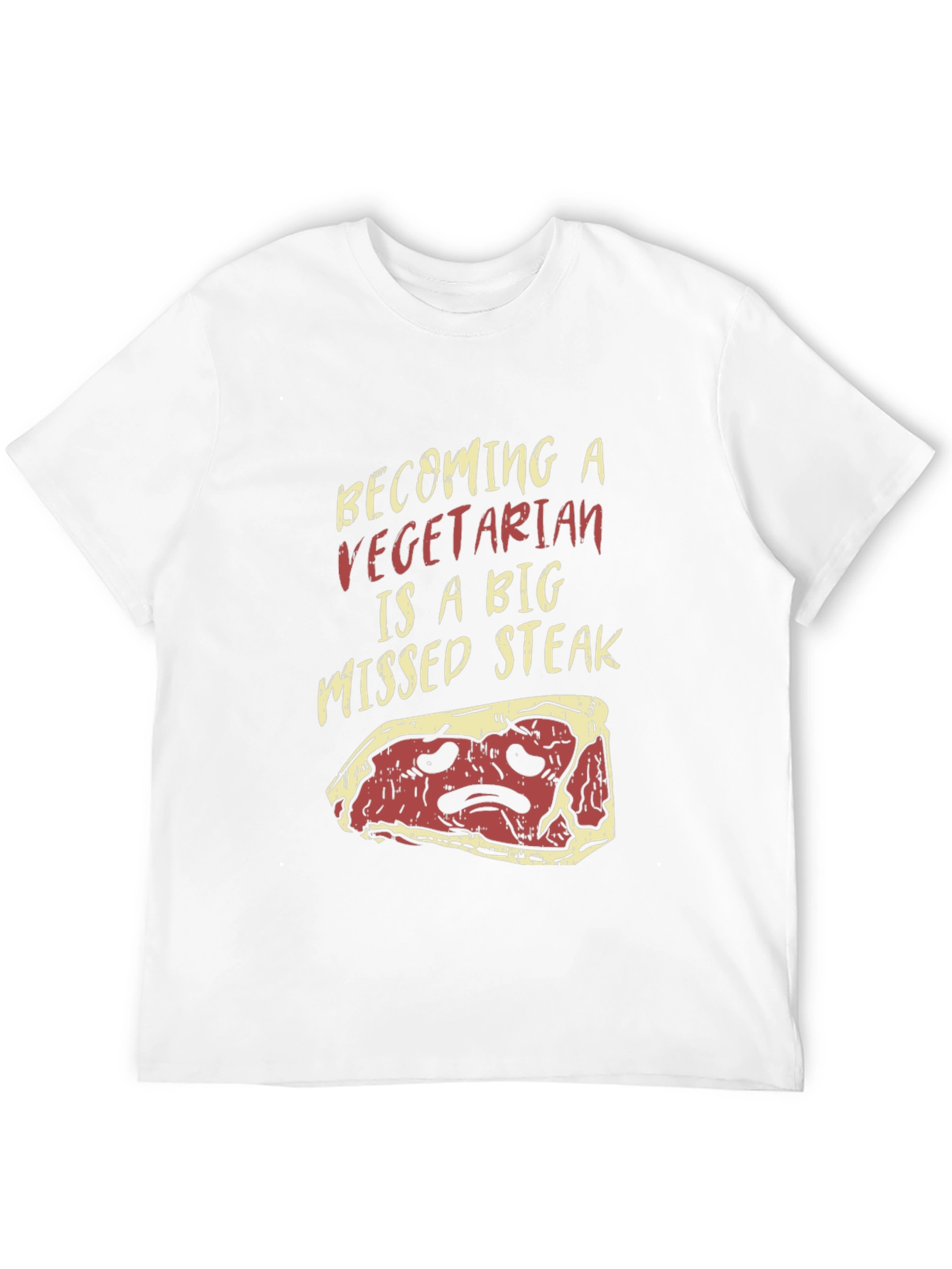 Vegetarian Missed Steak Graphic T-Shirt