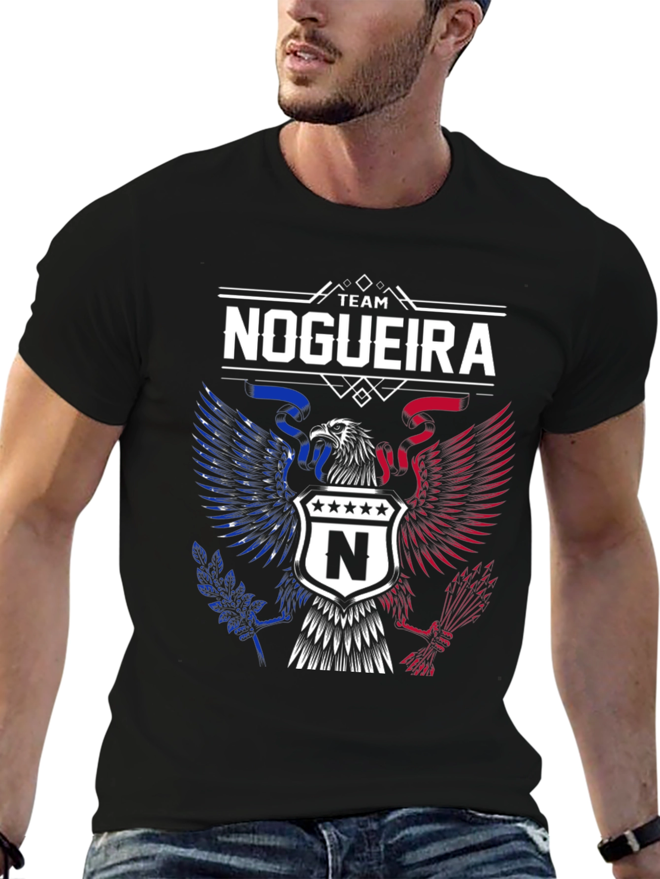 Team Nogueira Eagle Crest Black T-Shirt