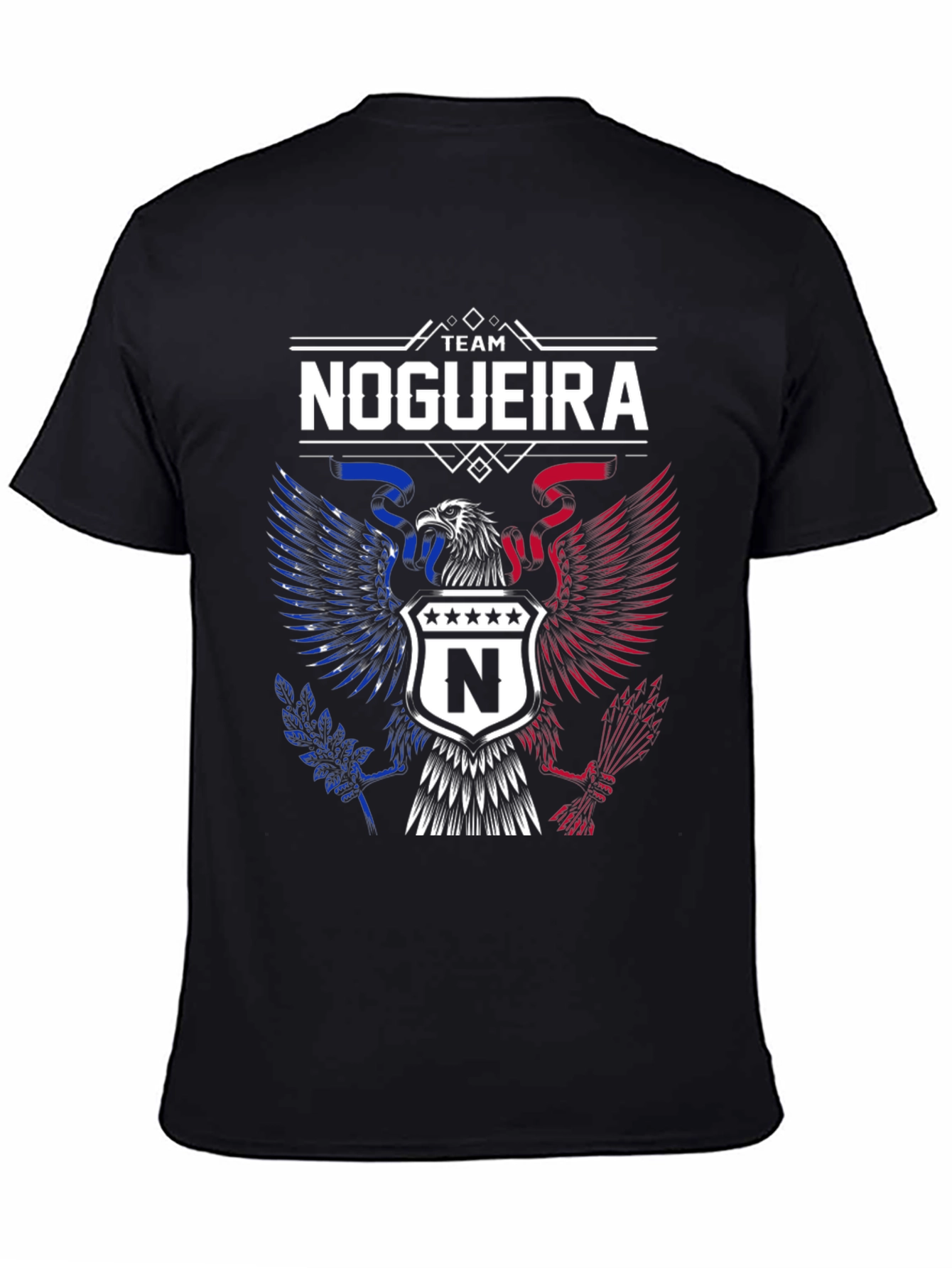 Team Nogueira Eagle Crest Black T-Shirt