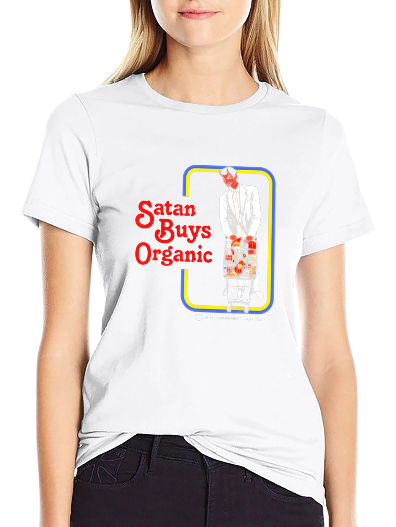 Satan Buys Organic T-Shirt