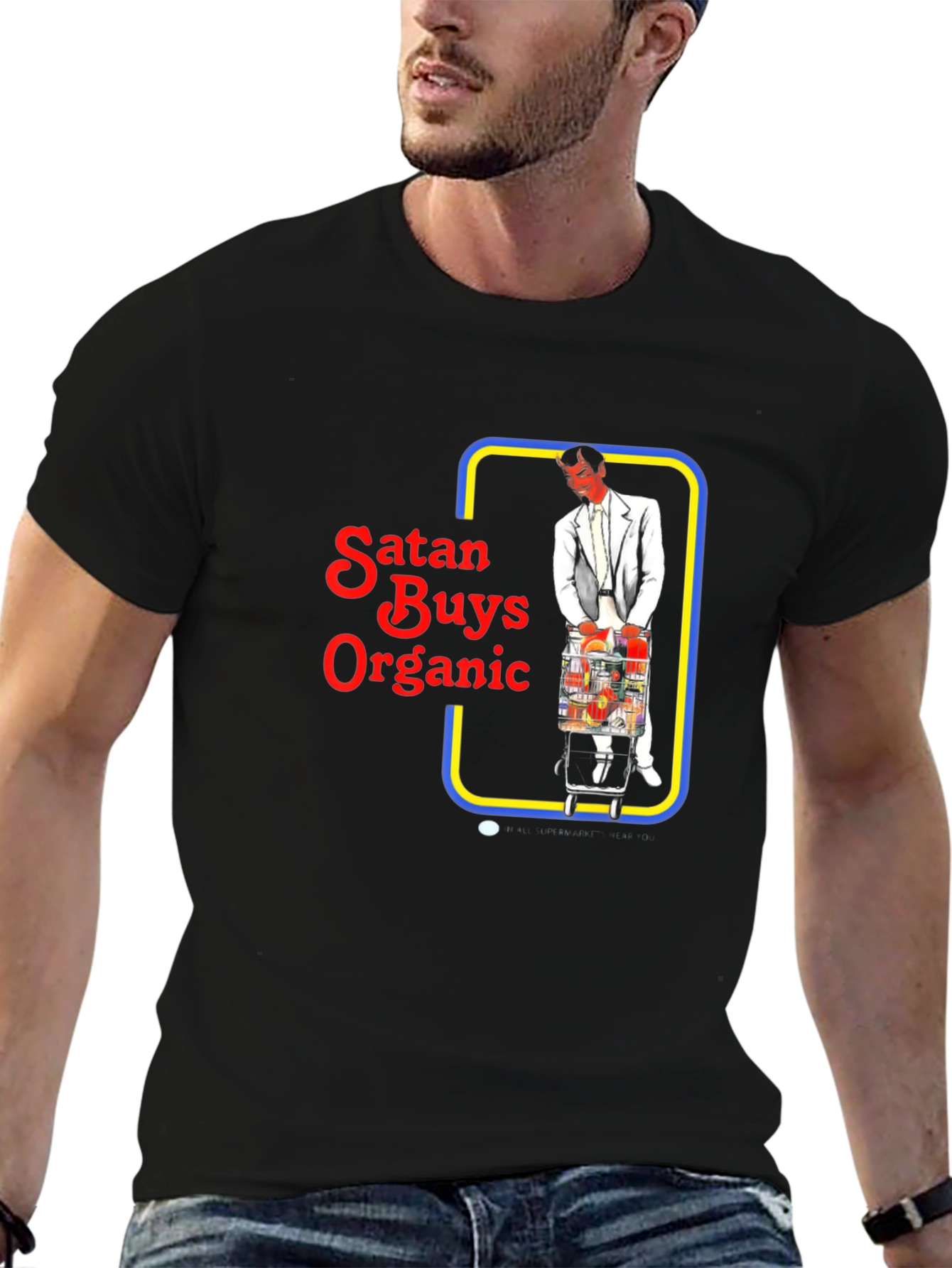 Satan Buys Organic T-Shirt