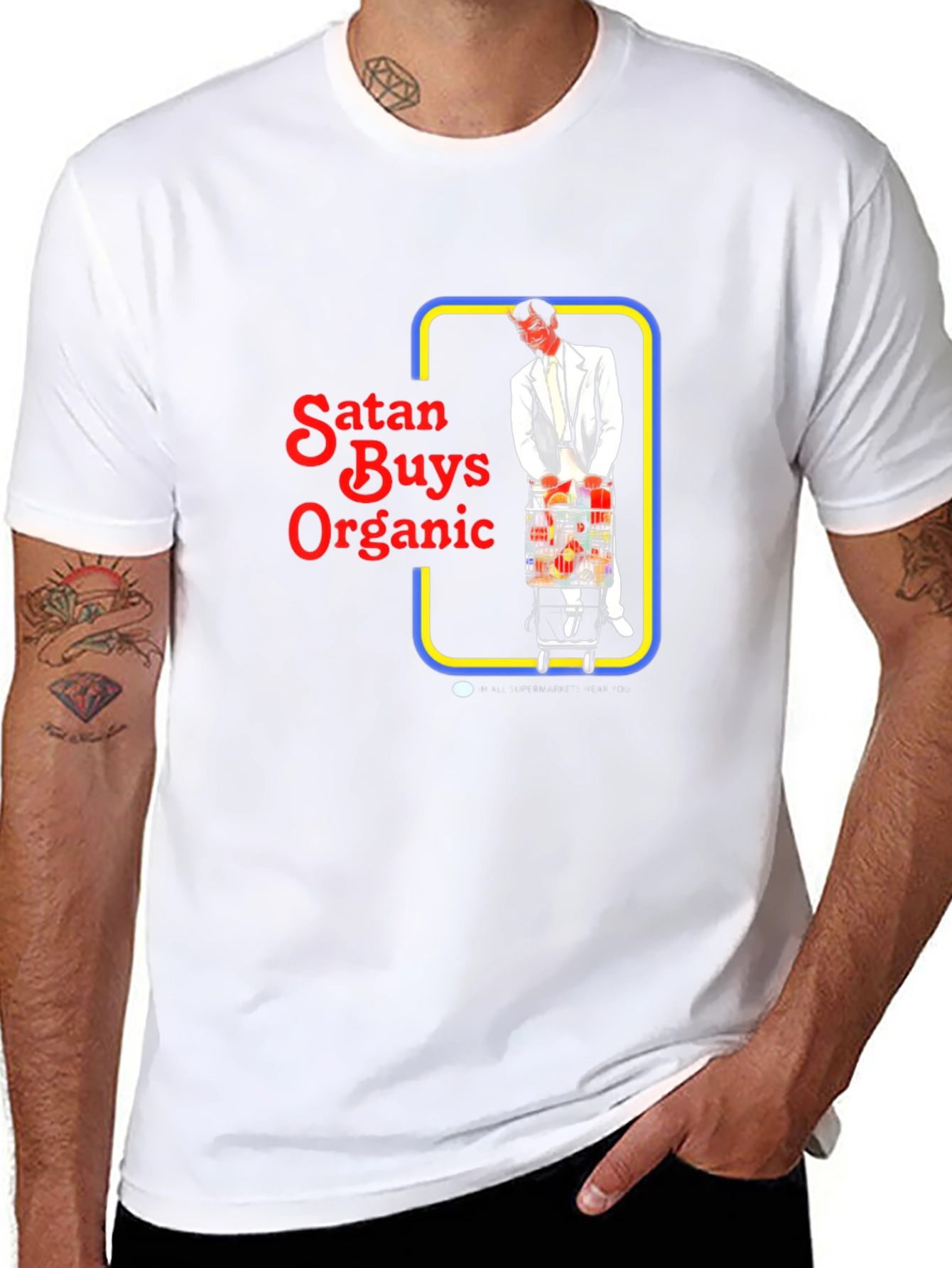 Satan Buys Organic T-Shirt