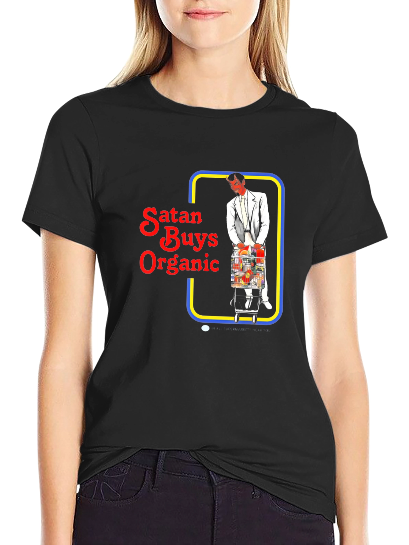 Satan Buys Organic T-Shirt