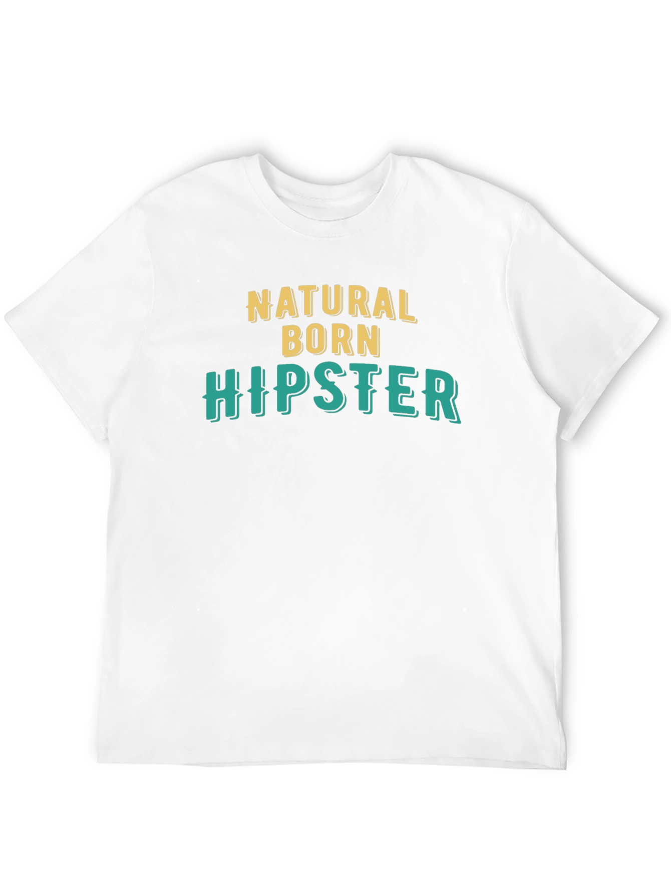 Natural Born Hipster Black Graphic Tee