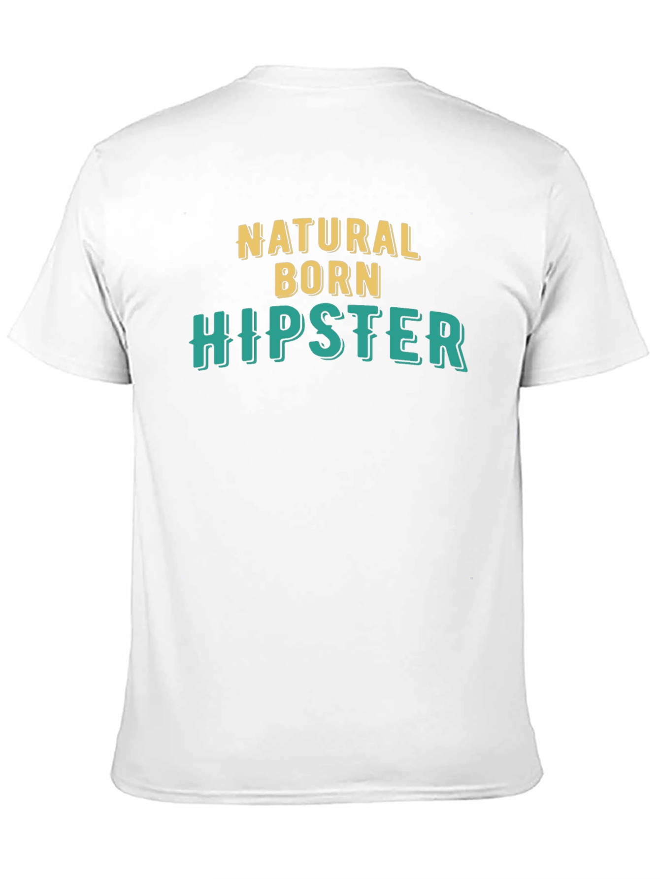 Natural Born Hipster Black Graphic Tee