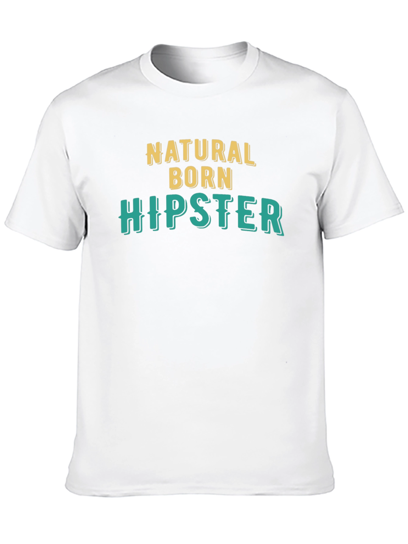 Natural Born Hipster Black Graphic Tee