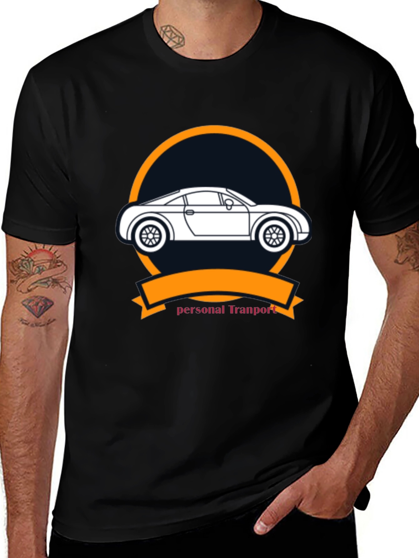 Personal Transport Black Graphic Tee