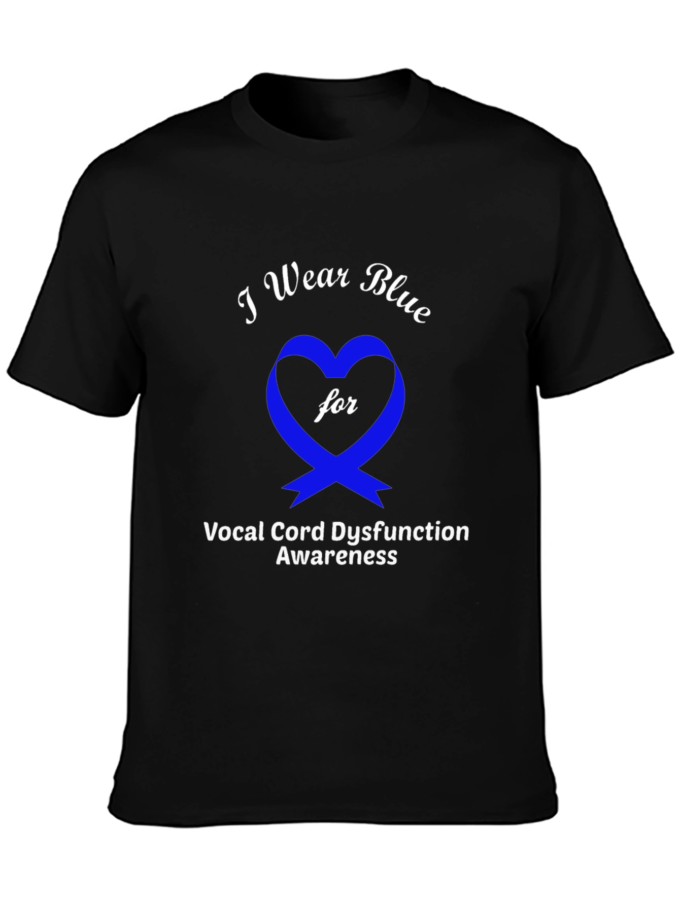 Blue Awareness Ribbon Graphic Tee