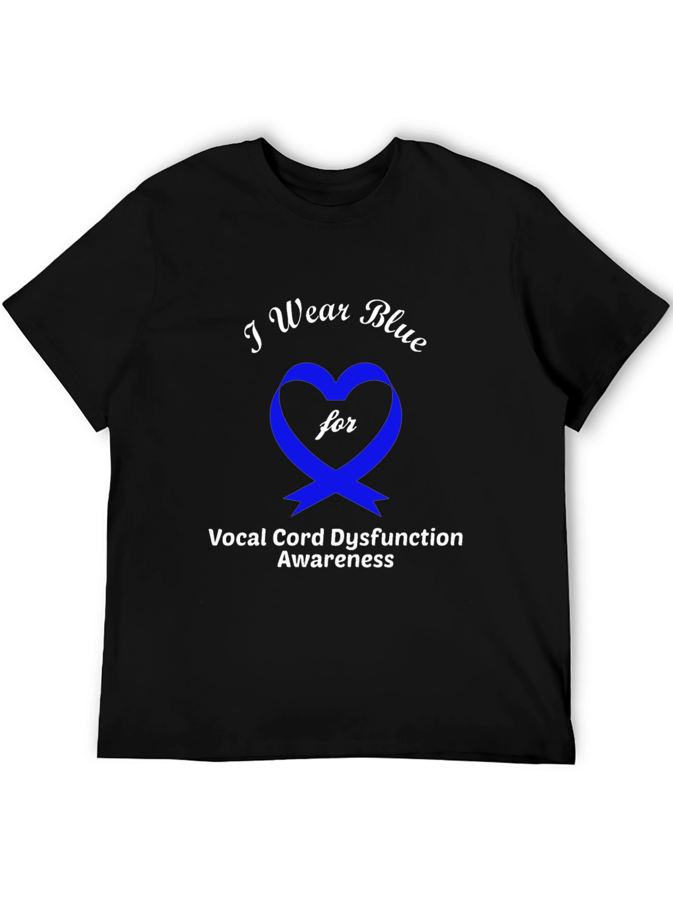Blue Awareness Ribbon Graphic Tee