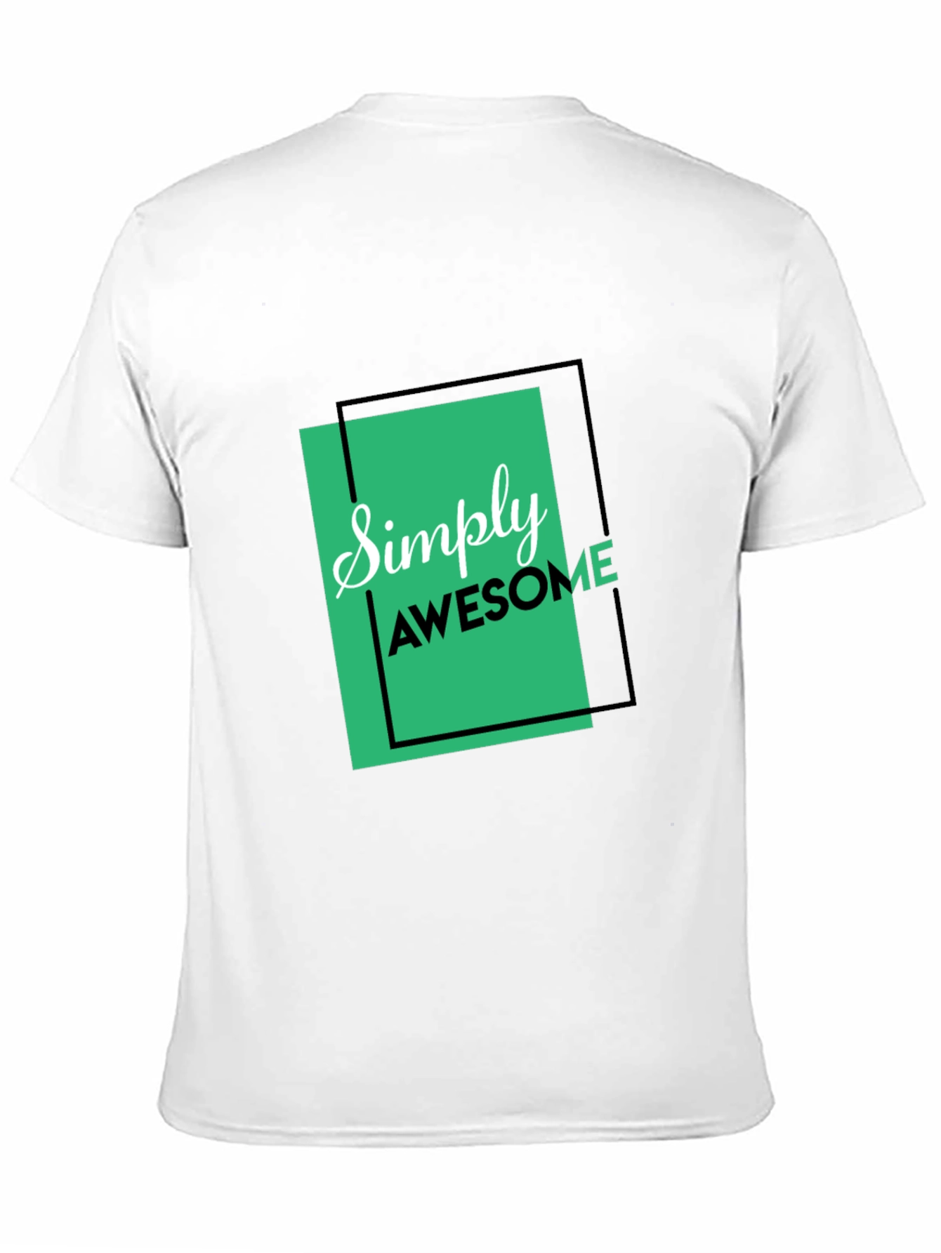 Simply Awesome Black Graphic Tee