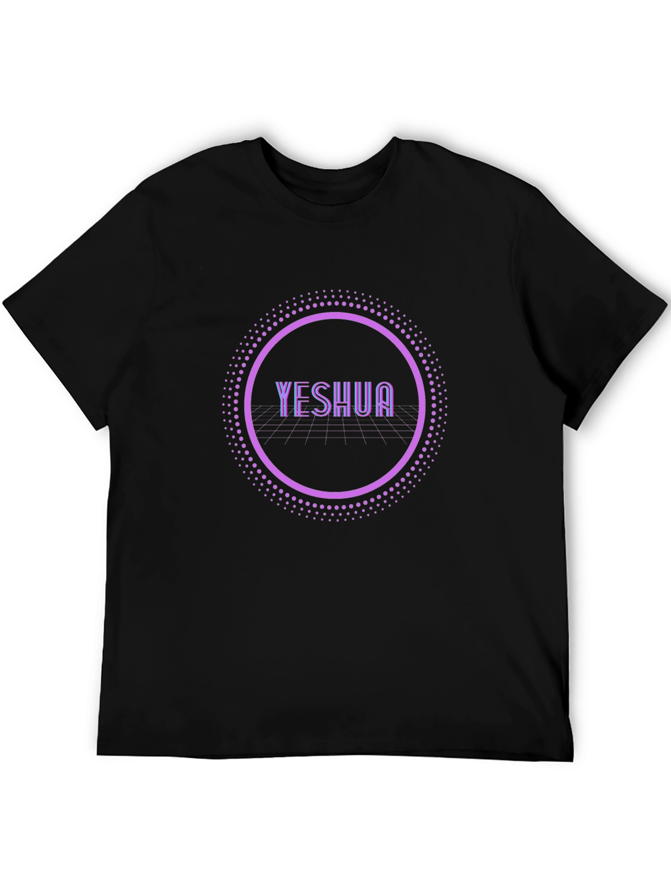 Yeshua Circle Design Black T-Shirt