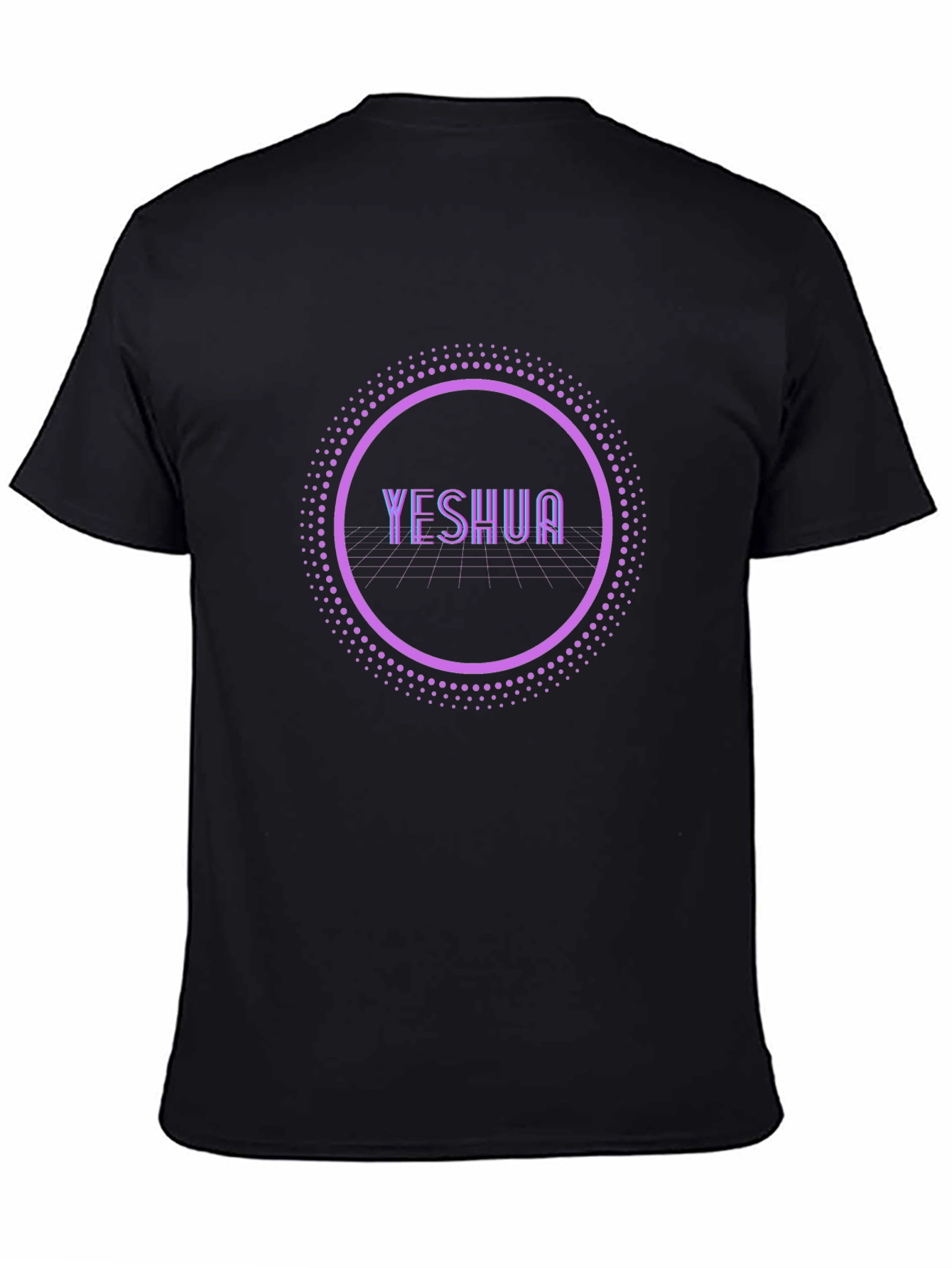 Yeshua Circle Design Black T-Shirt