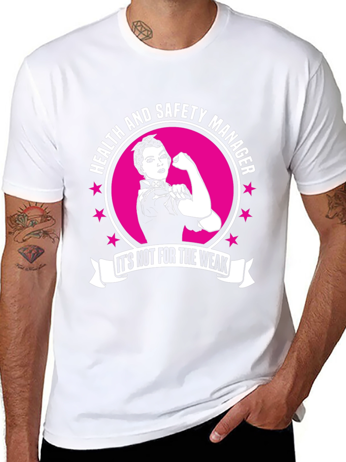 Health and Safety Manager T-Shirt - Strong Woman Design