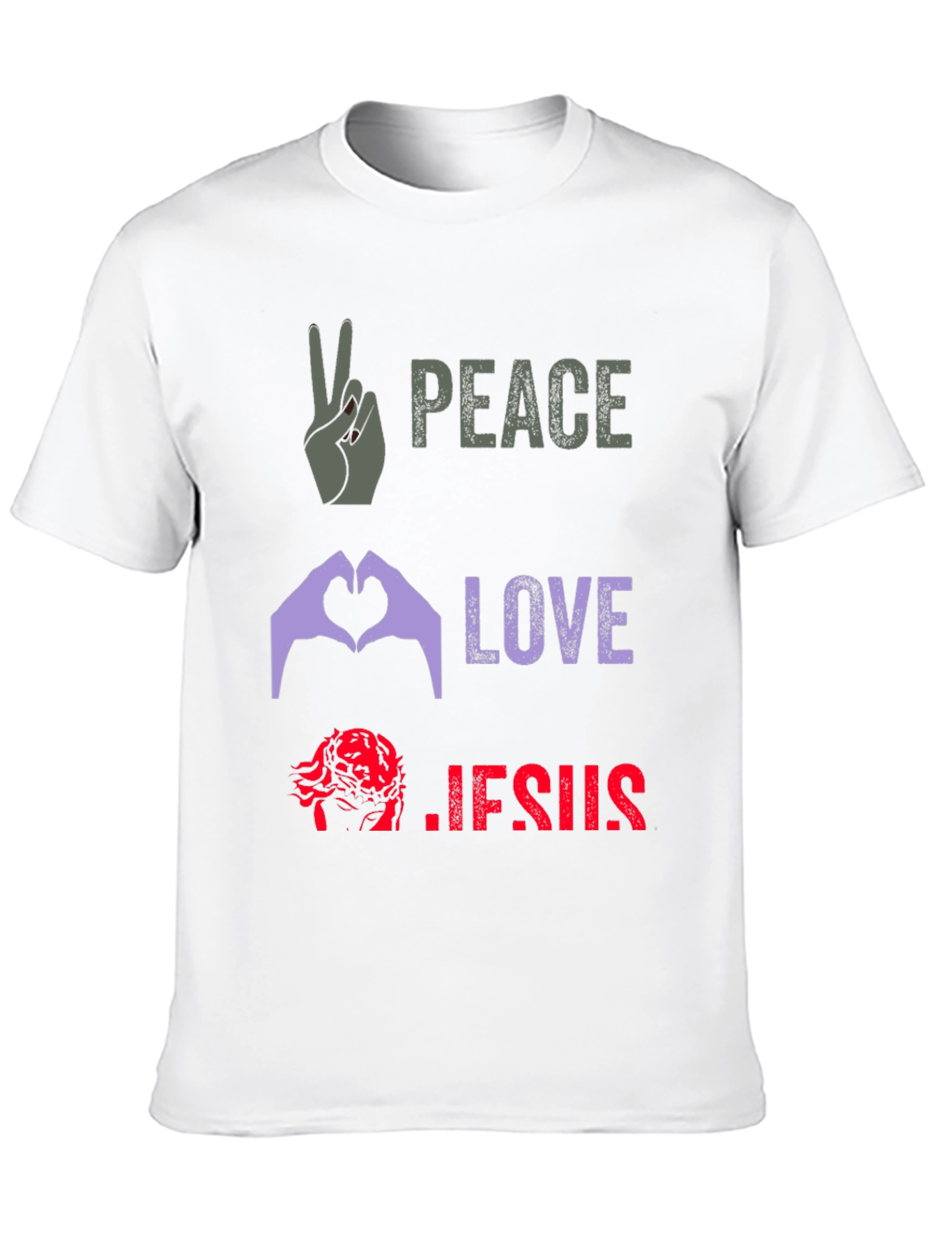 Peace Love Jesus Graphic Tee