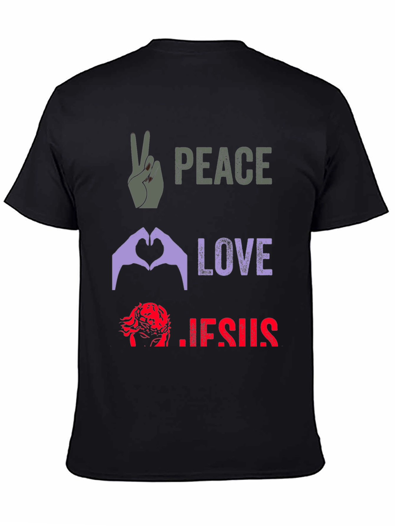 Peace Love Jesus Graphic Tee