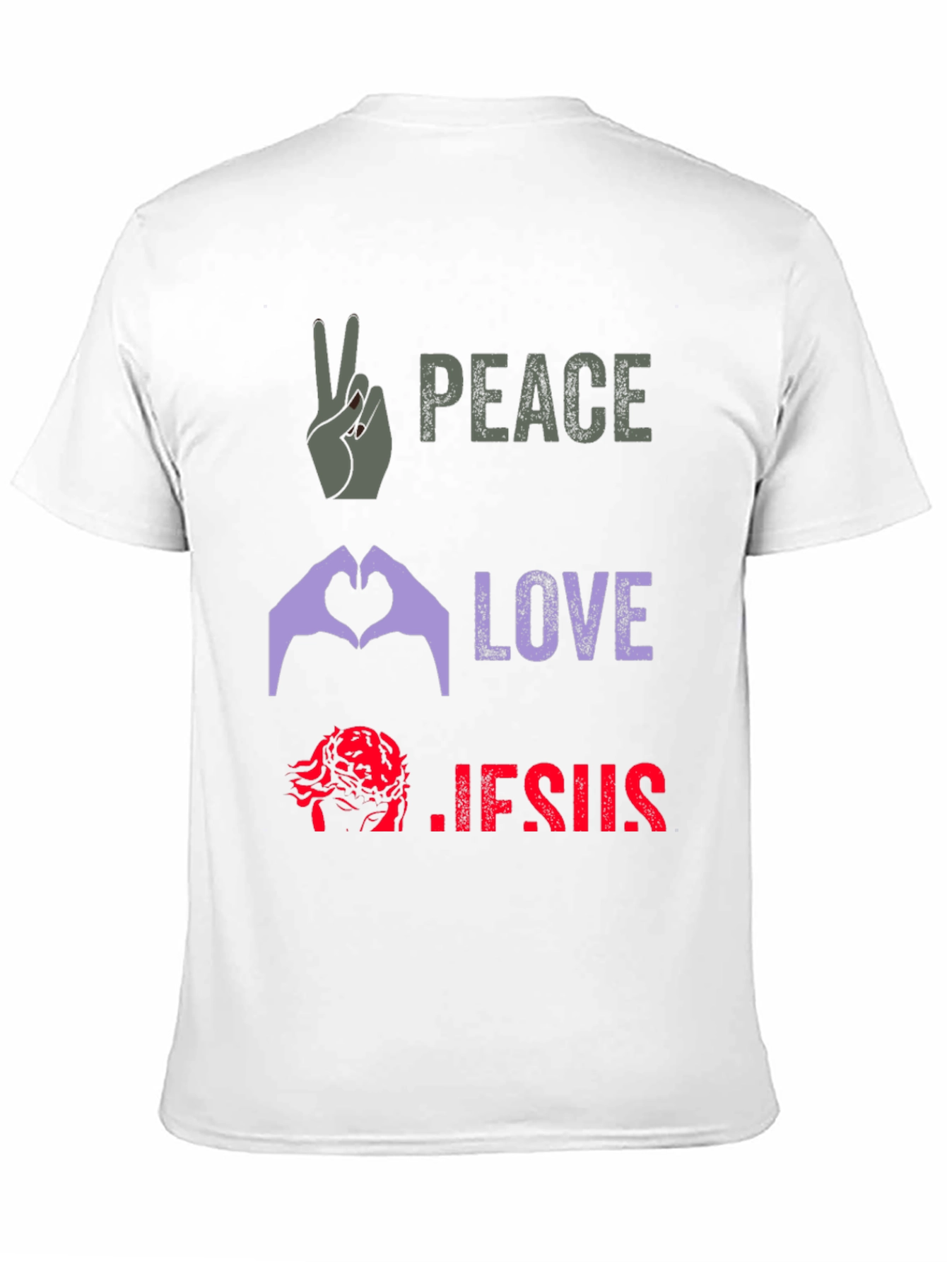 Peace Love Jesus Graphic Tee