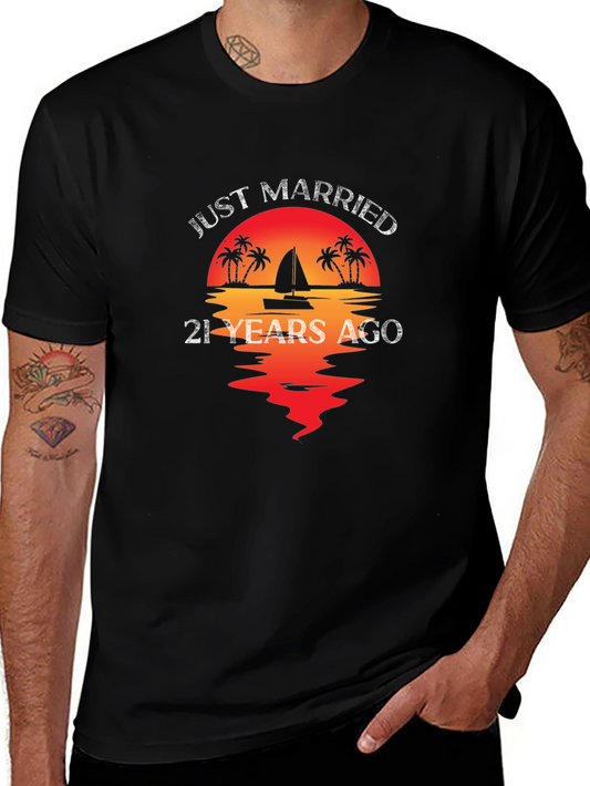 Just Married 21 Years Ago T-Shirt