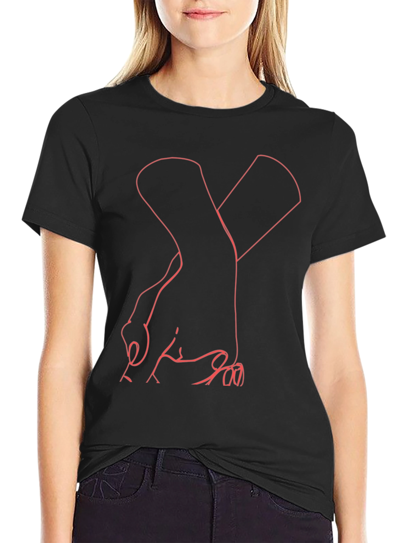 Abstract Hands Graphic T-Shirt
