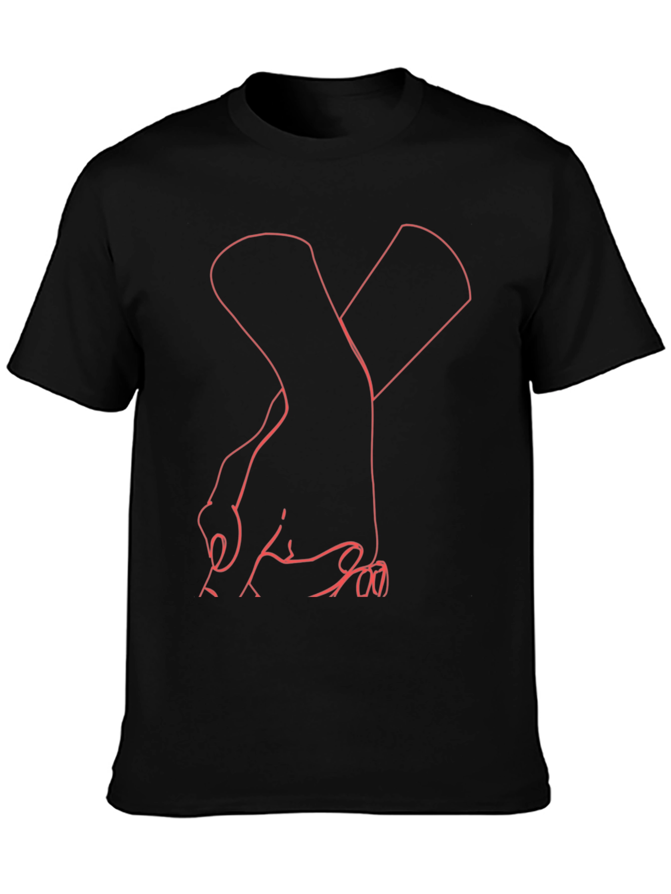 Abstract Hands Graphic T-Shirt