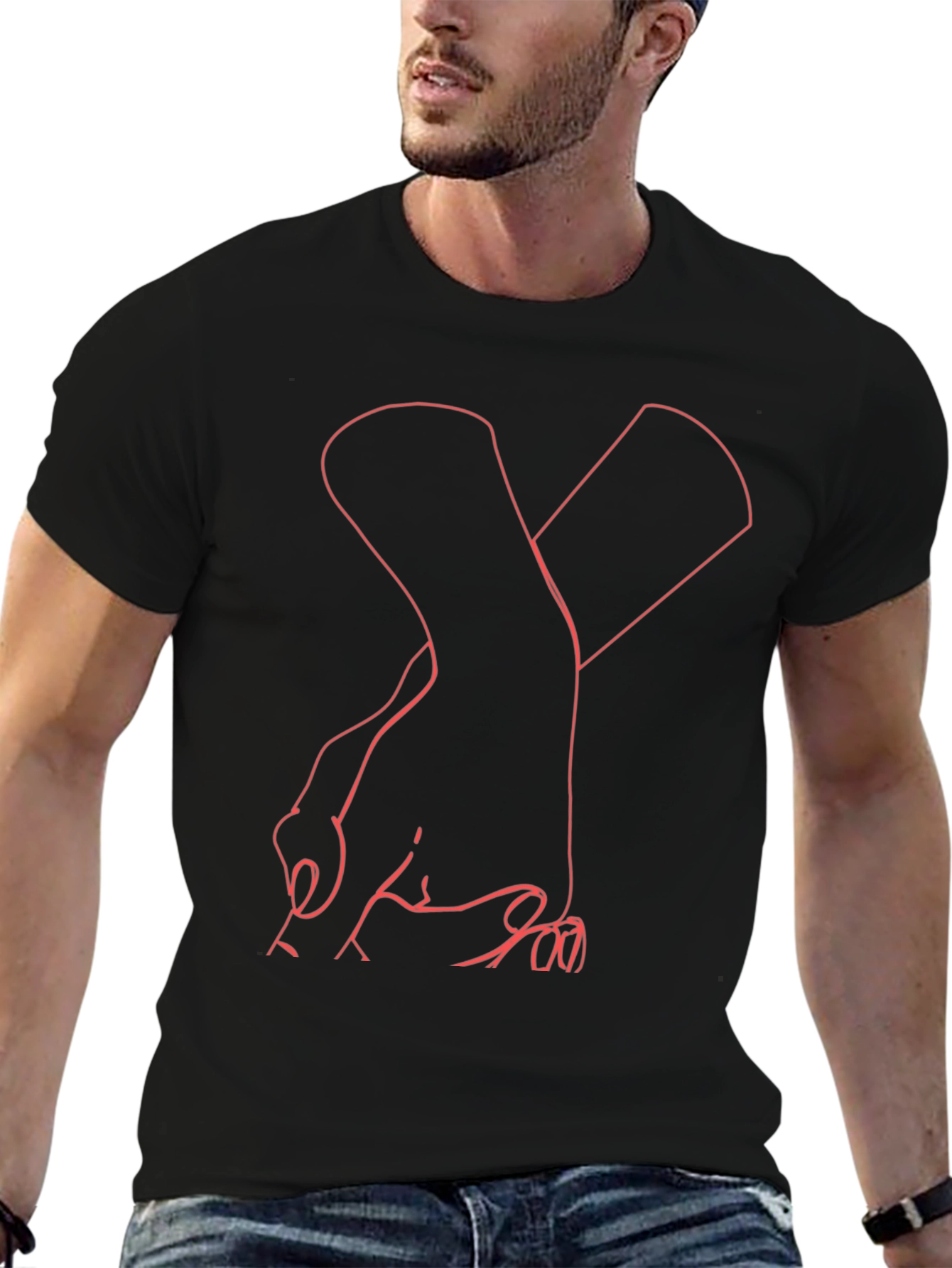 Abstract Hands Graphic T-Shirt