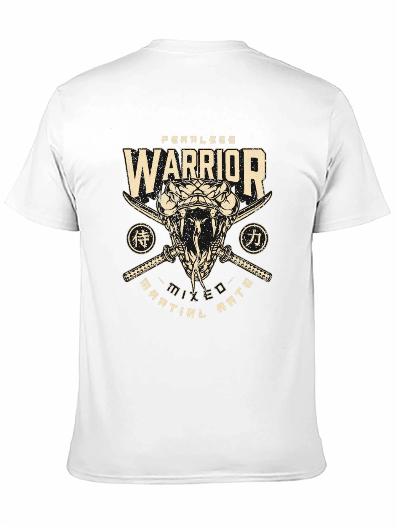 Fearless Warrior Mixed Martial Arts Snake T-Shirt